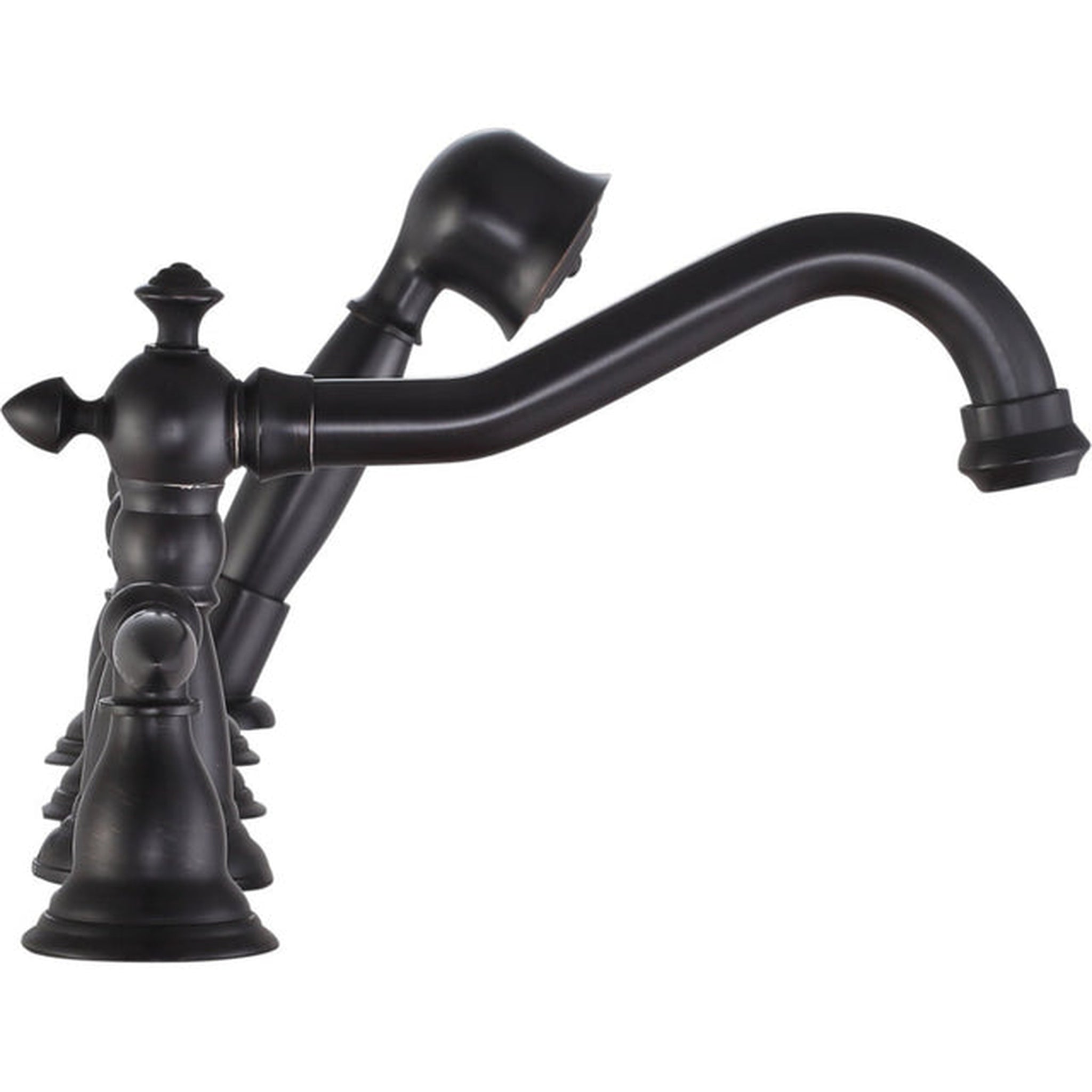 ANZZI, ANZZI Patriarch Series 3-Handle Oil Rubbed Bronze Roman Tub Faucet With Euro-Grip Handheld Sprayer