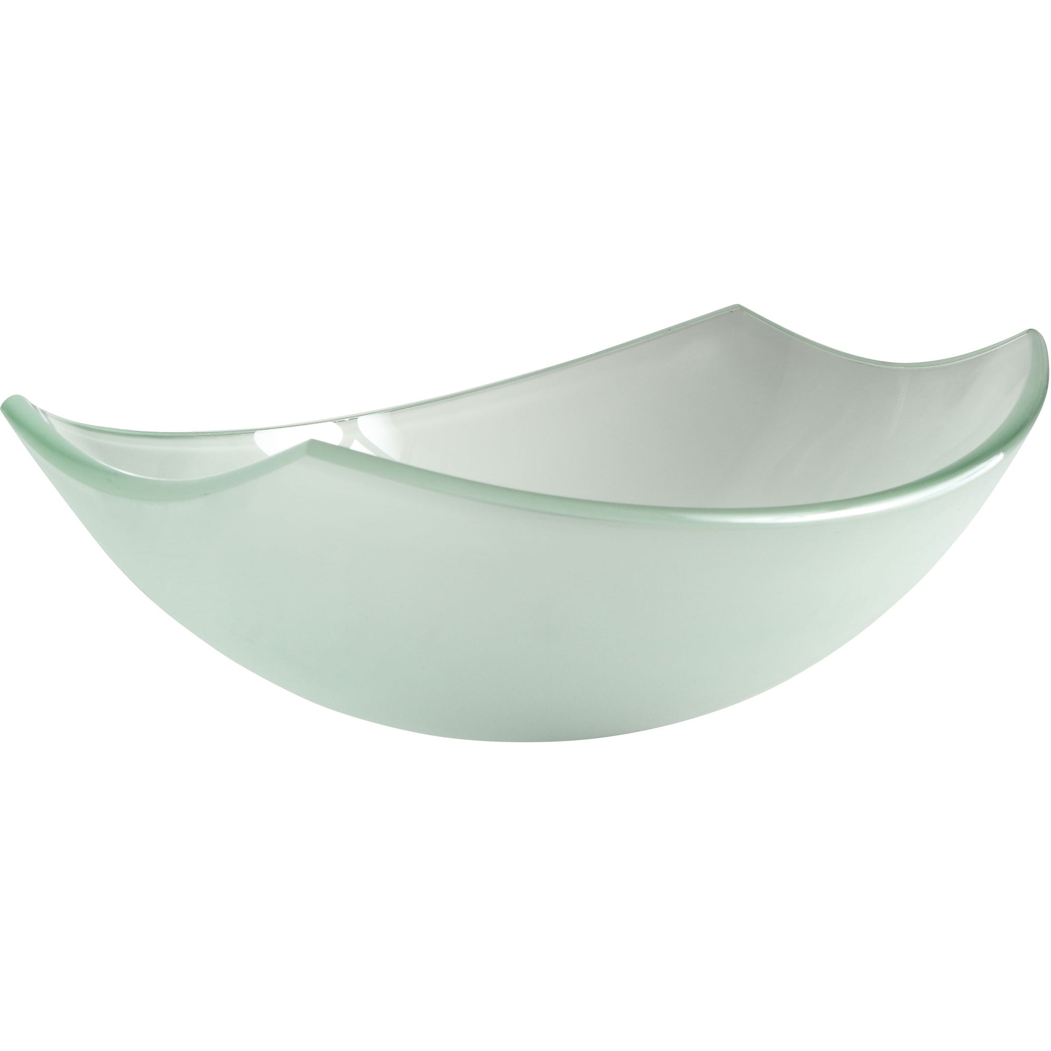 ANZZI, ANZZI Pendant Series 20" x 15" Oval Shaped Lustrous Frosted Deco-Glass Vessel Sink With Polished Chrome Pop-Up Drain