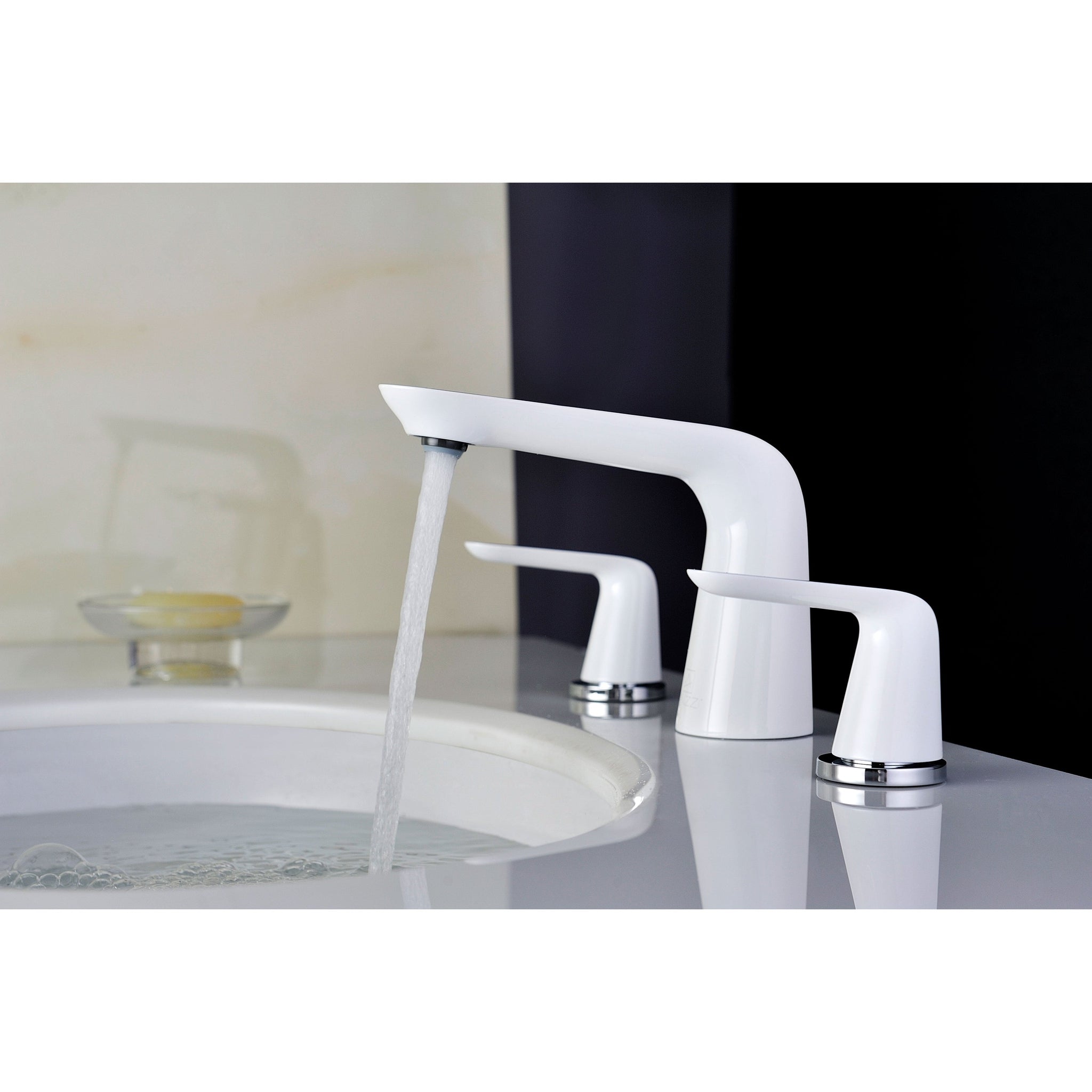 ANZZI, ANZZI Pendant Series 5" Widespread Polished Chrome Low-Arc Bathroom Sink Faucet