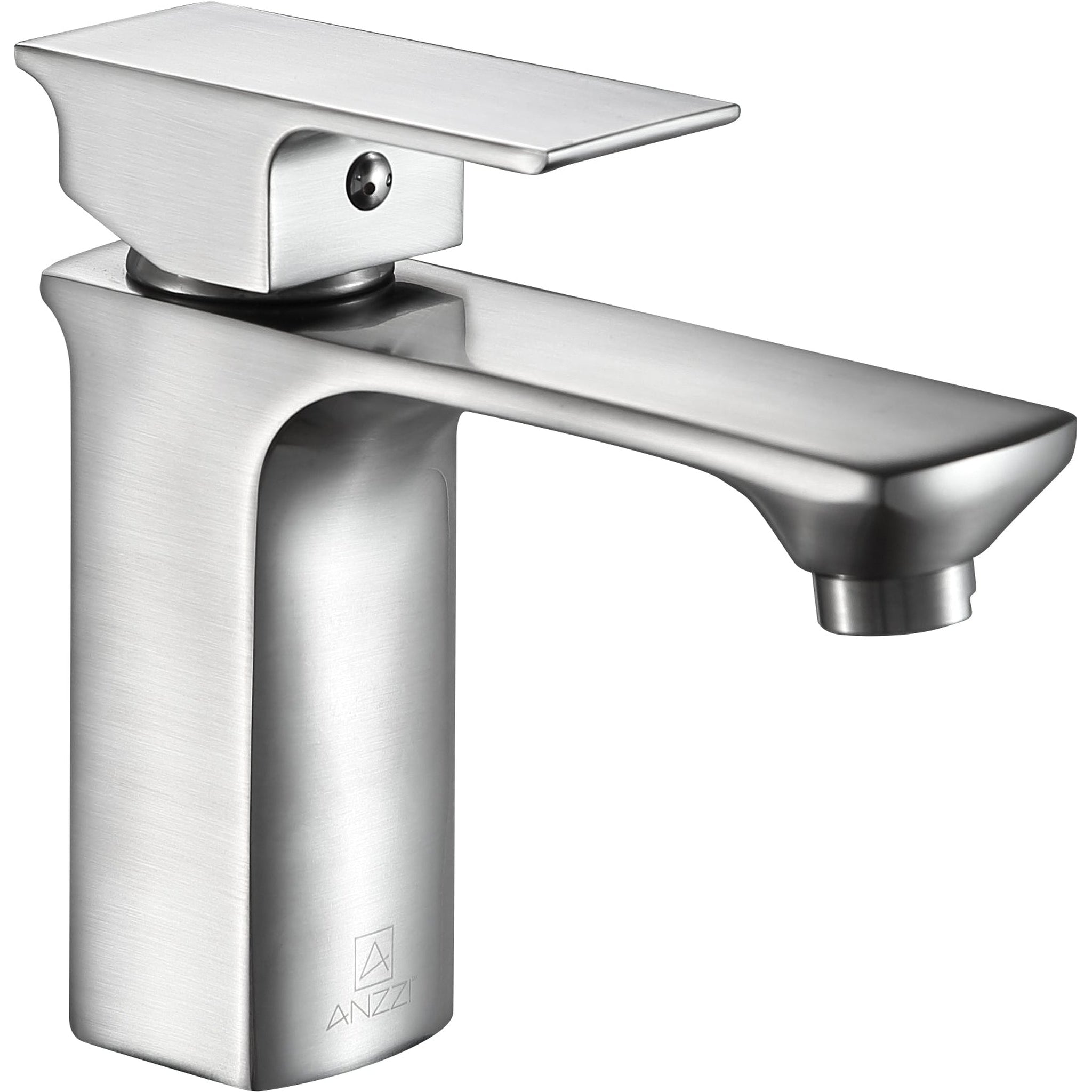 ANZZI, ANZZI Promenade Series 4" Single Hole Brushed Nickel Bathroom Sink Faucet