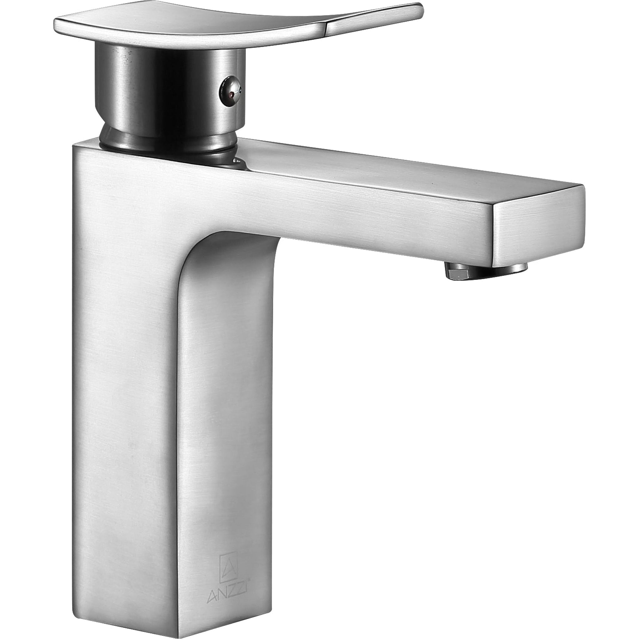 ANZZI, ANZZI Promenade Series 5" Single Hole Brushed Nickel Bathroom Sink Faucet