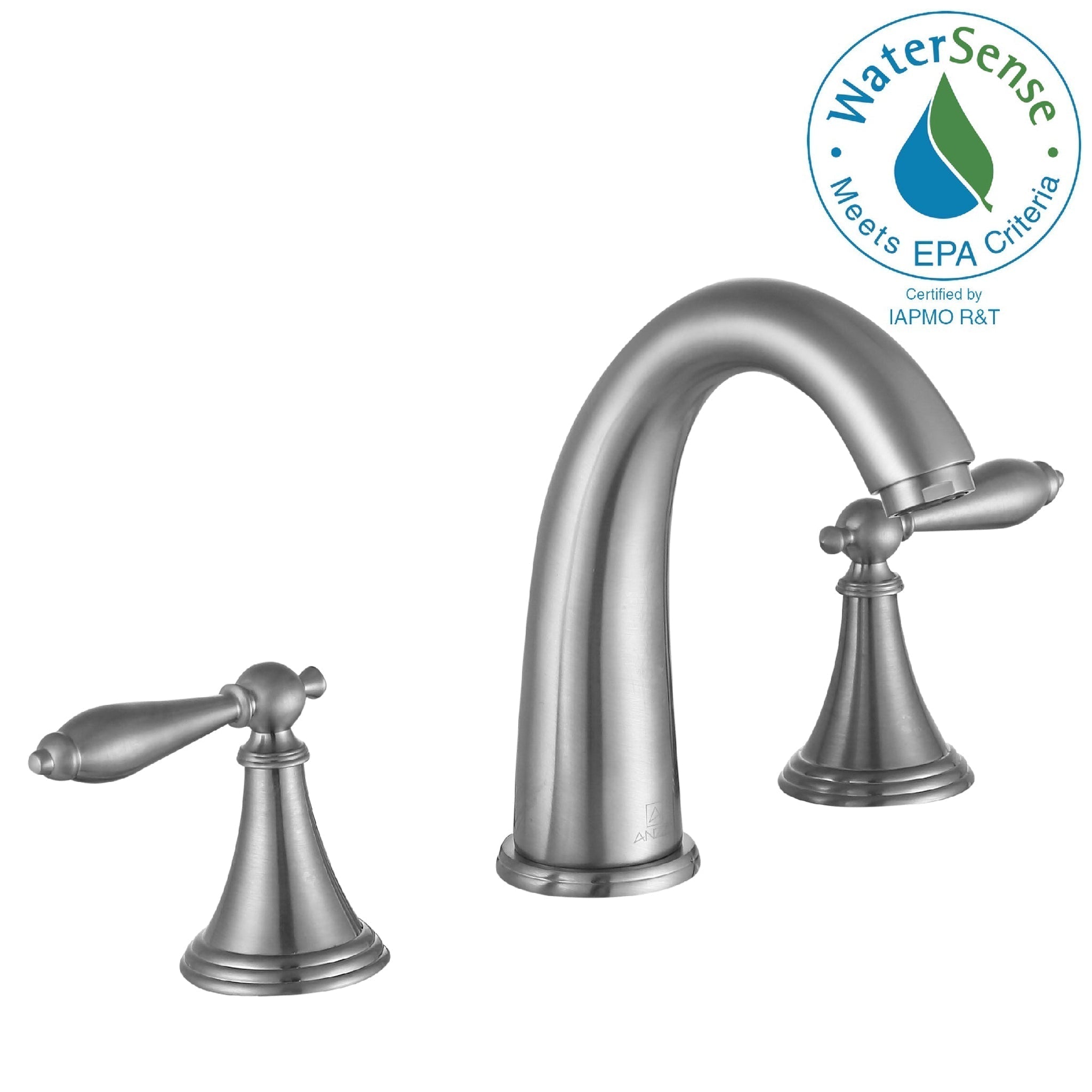 ANZZI, ANZZI Queen Series 5" Widespread Brushed Nickel Bathroom Sink Faucet