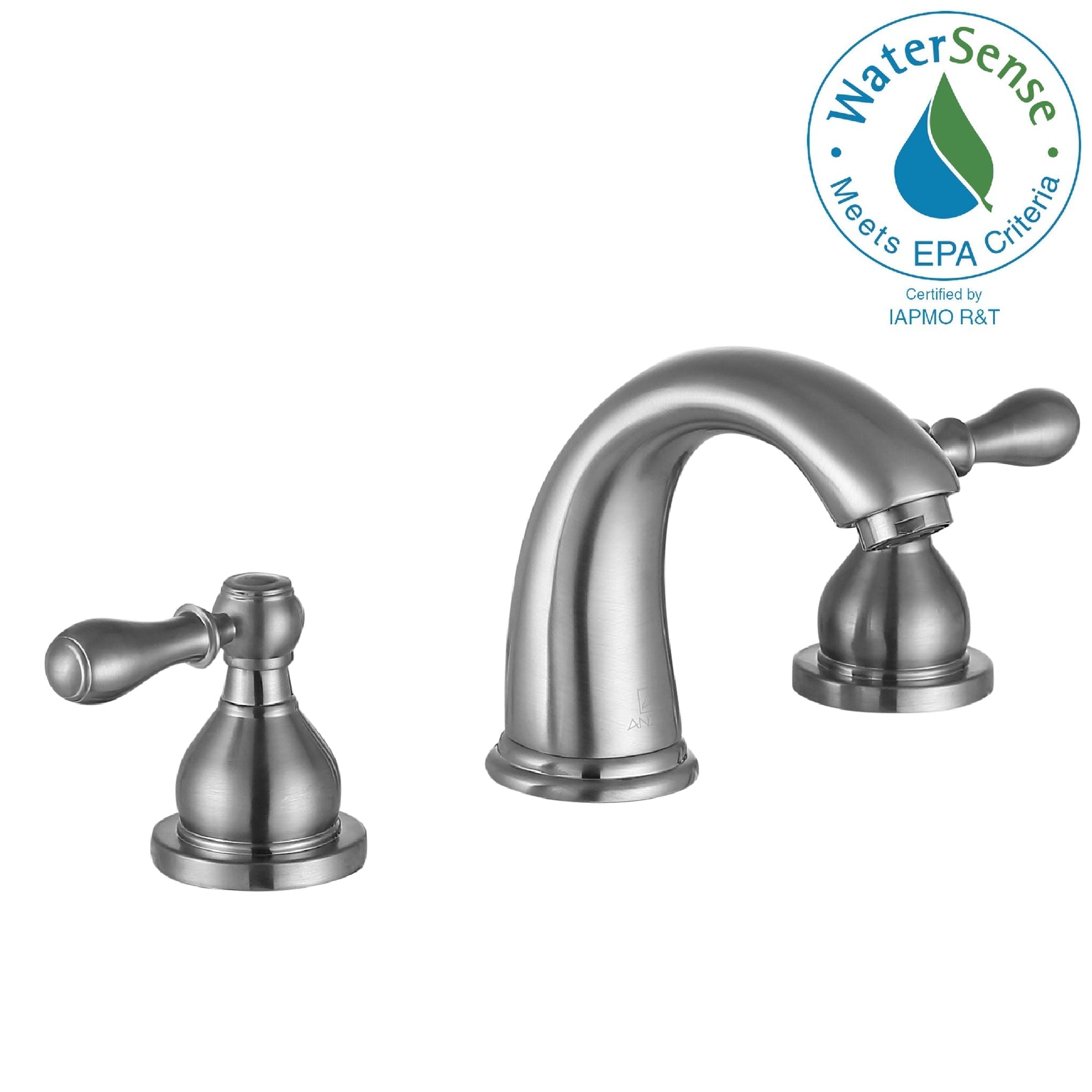 ANZZI, ANZZI Raider Series 4" Widespread Brushed Nickel Bathroom Sink Faucet