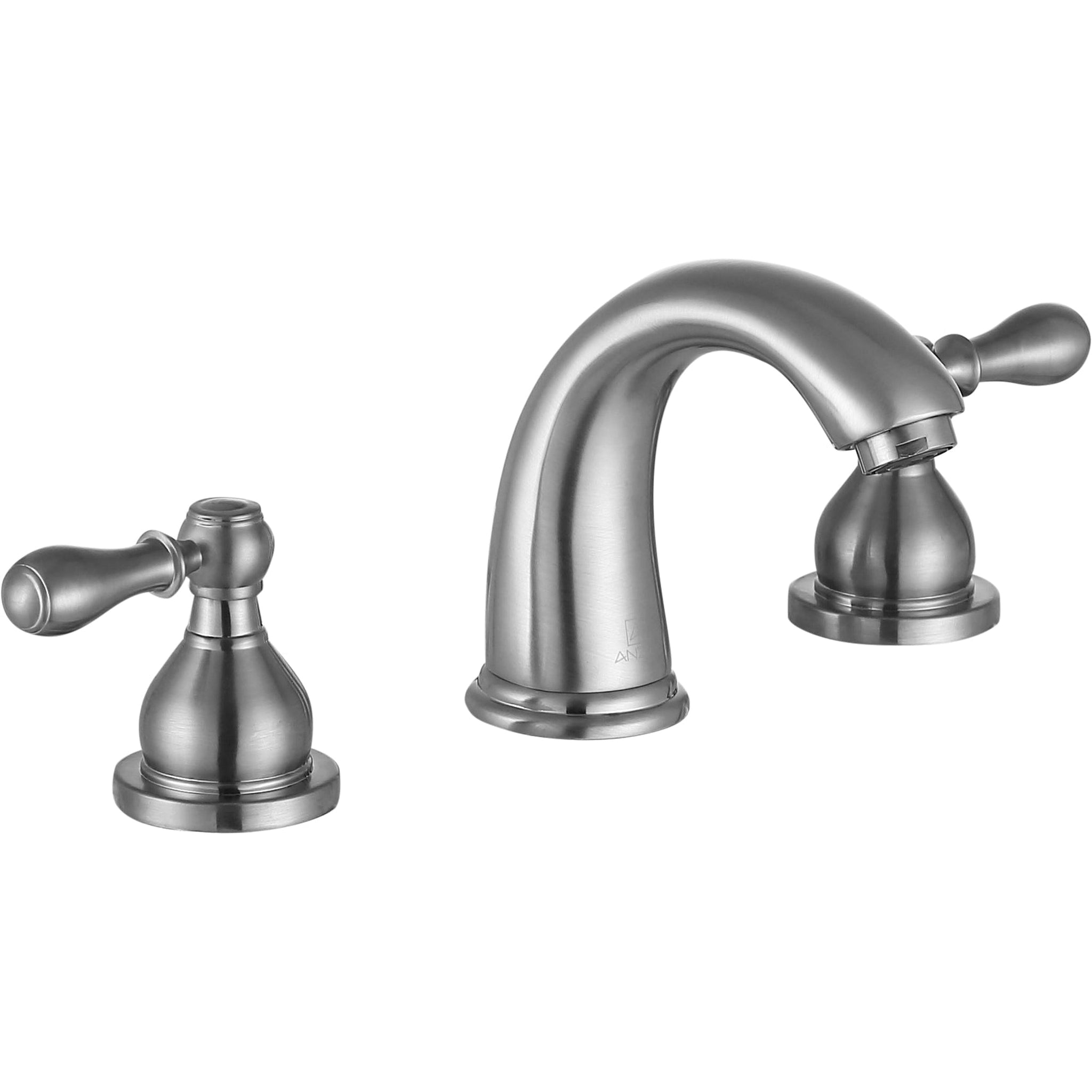 ANZZI, ANZZI Raider Series 4" Widespread Brushed Nickel Bathroom Sink Faucet