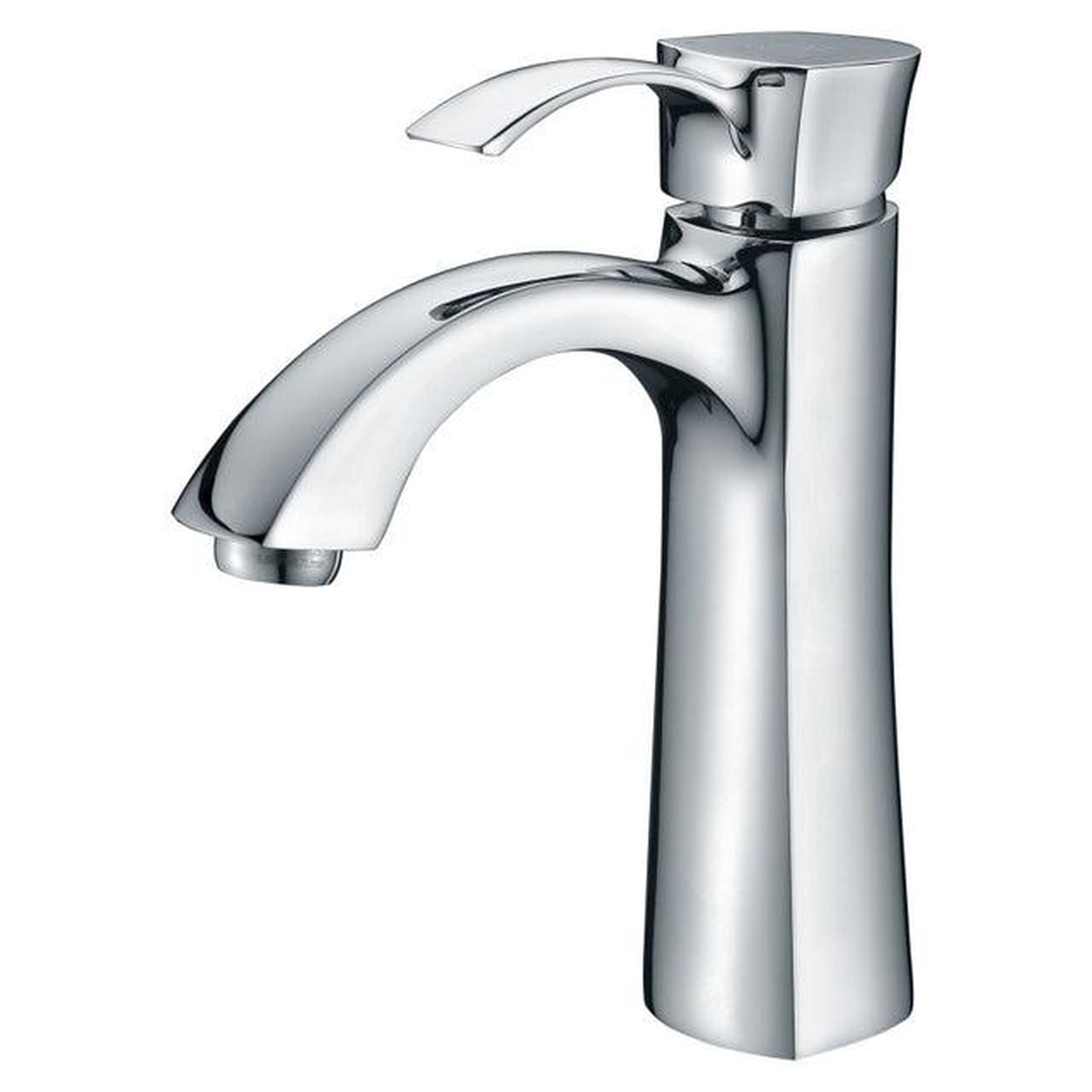 ANZZI, ANZZI Rhythm Series 5" Single Hole Polished Chrome Mid-Arc Bathroom Sink Faucet