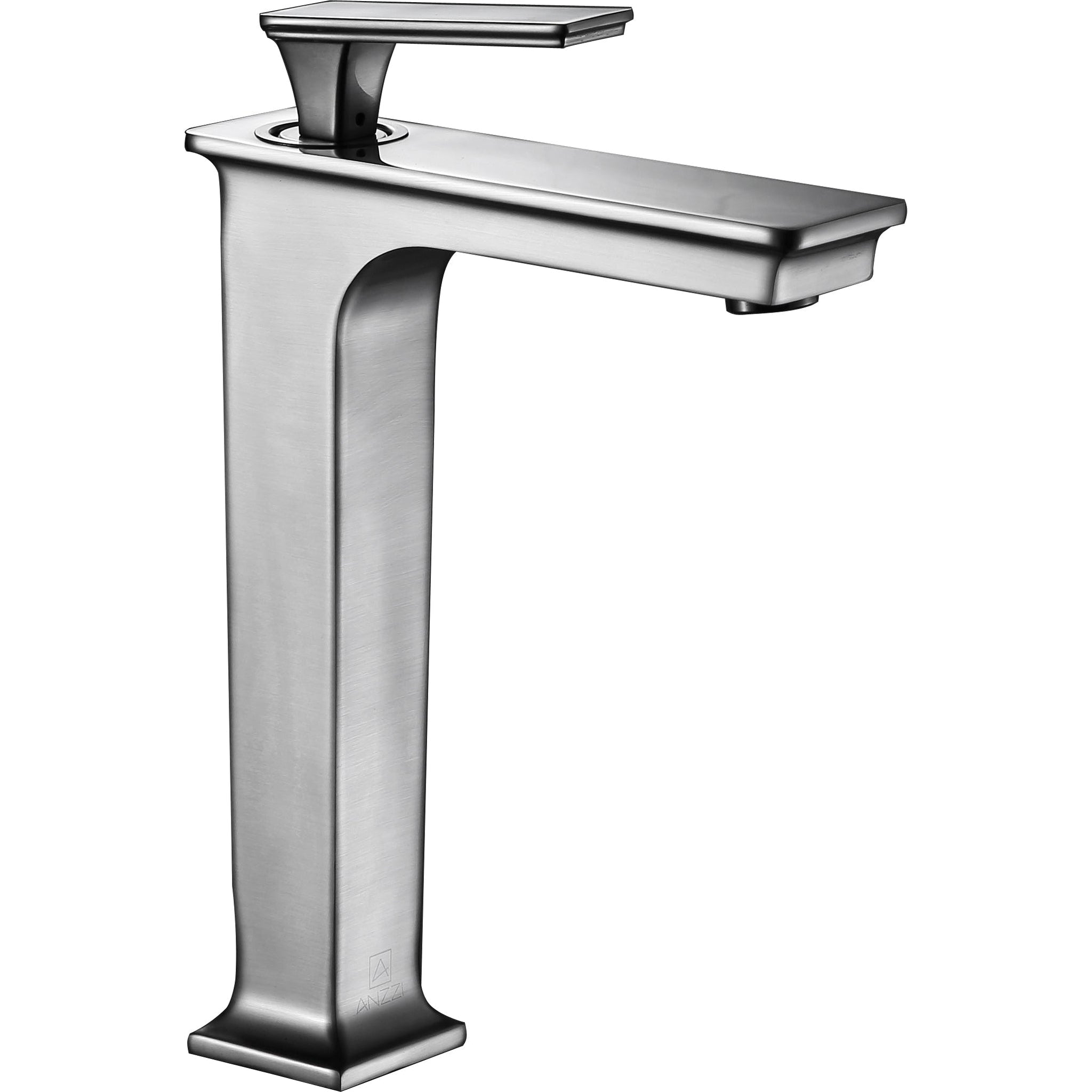 ANZZI, ANZZI Saunter Series 9" Single Hole Brushed Nickel Bathroom Sink Faucet