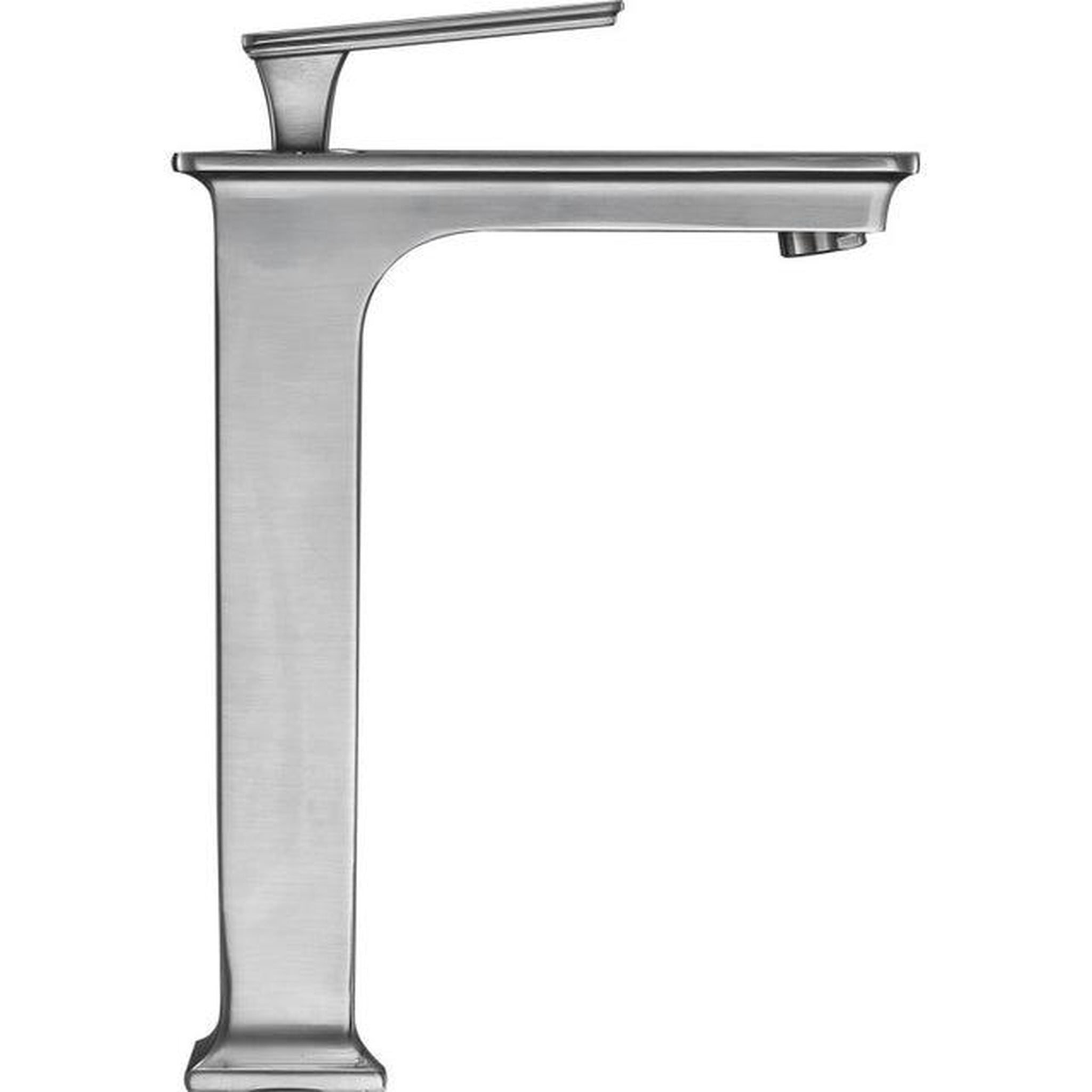 ANZZI, ANZZI Saunter Series 9" Single Hole Brushed Nickel Bathroom Sink Faucet