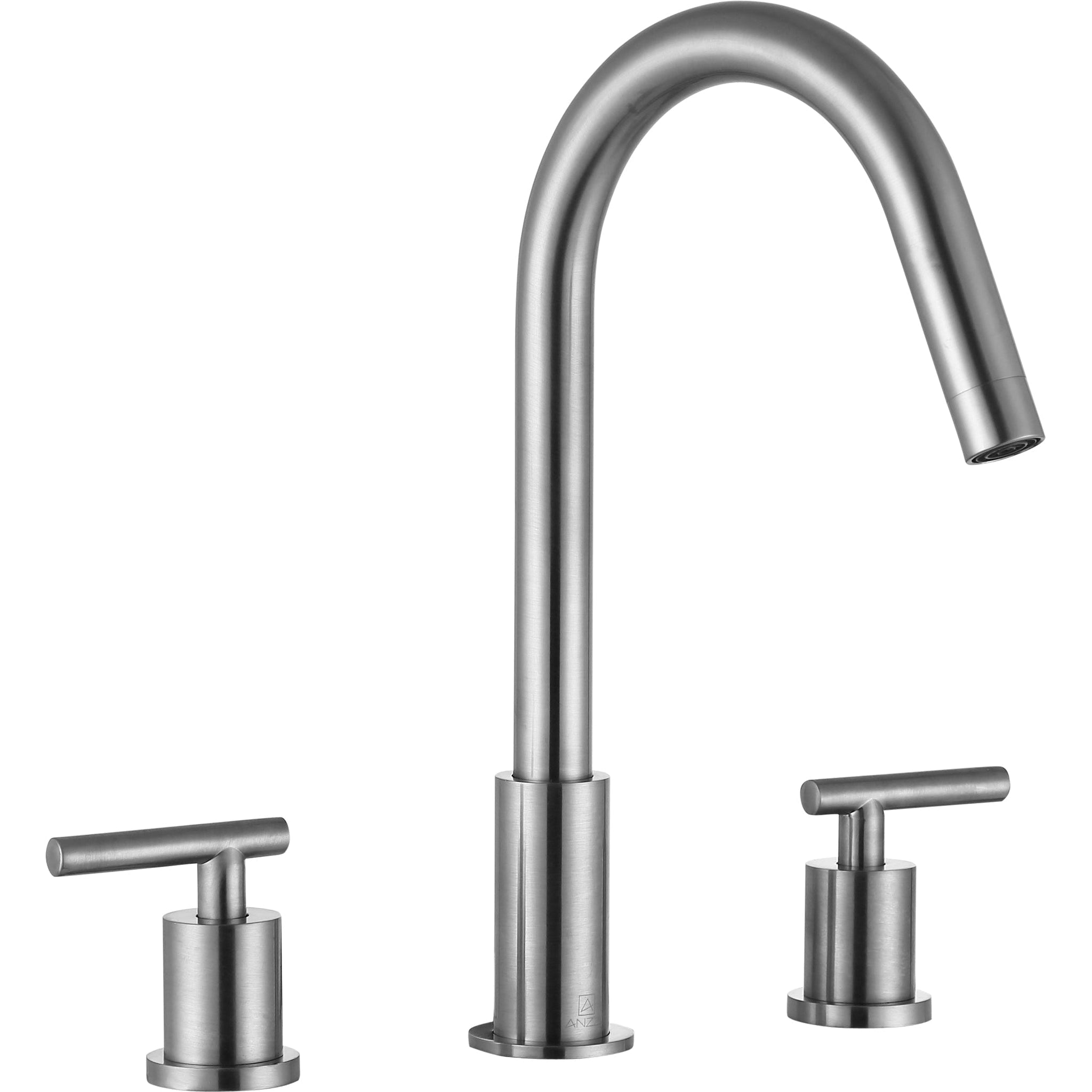 ANZZI, ANZZI Spartan Series 8" Widespread Brushed Nickel Bathroom Sink Faucet