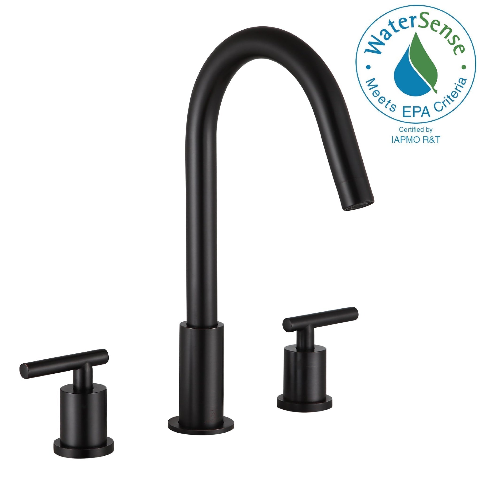 ANZZI, ANZZI Spartan Series 8" Widespread Oil Rubbed Bronze Bathroom Sink Faucet