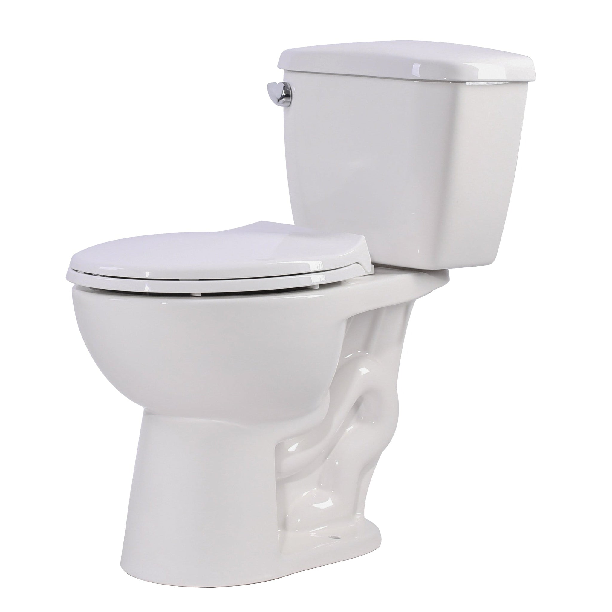 ANZZI, ANZZI Talos Series White Elongated Bathroom Toilet With Dual Flush System