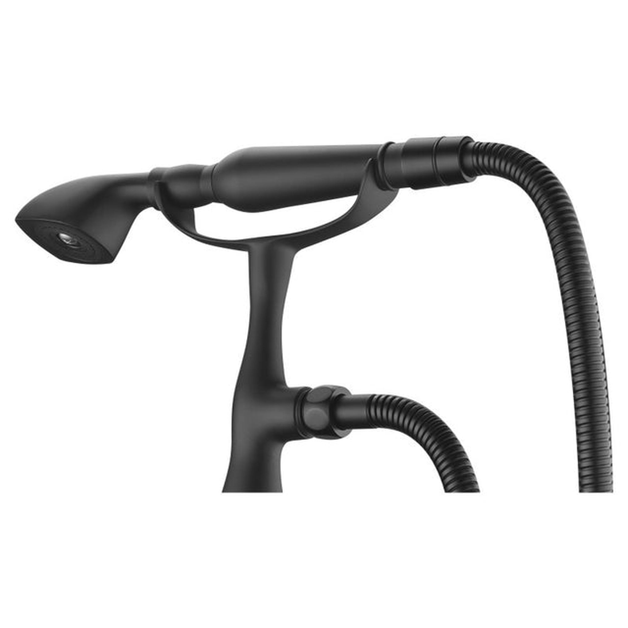 ANZZI, ANZZI Tugela Series 3-Handle Matte Black Clawfoot Tub Faucet With Euro-Grip Handheld Sprayer