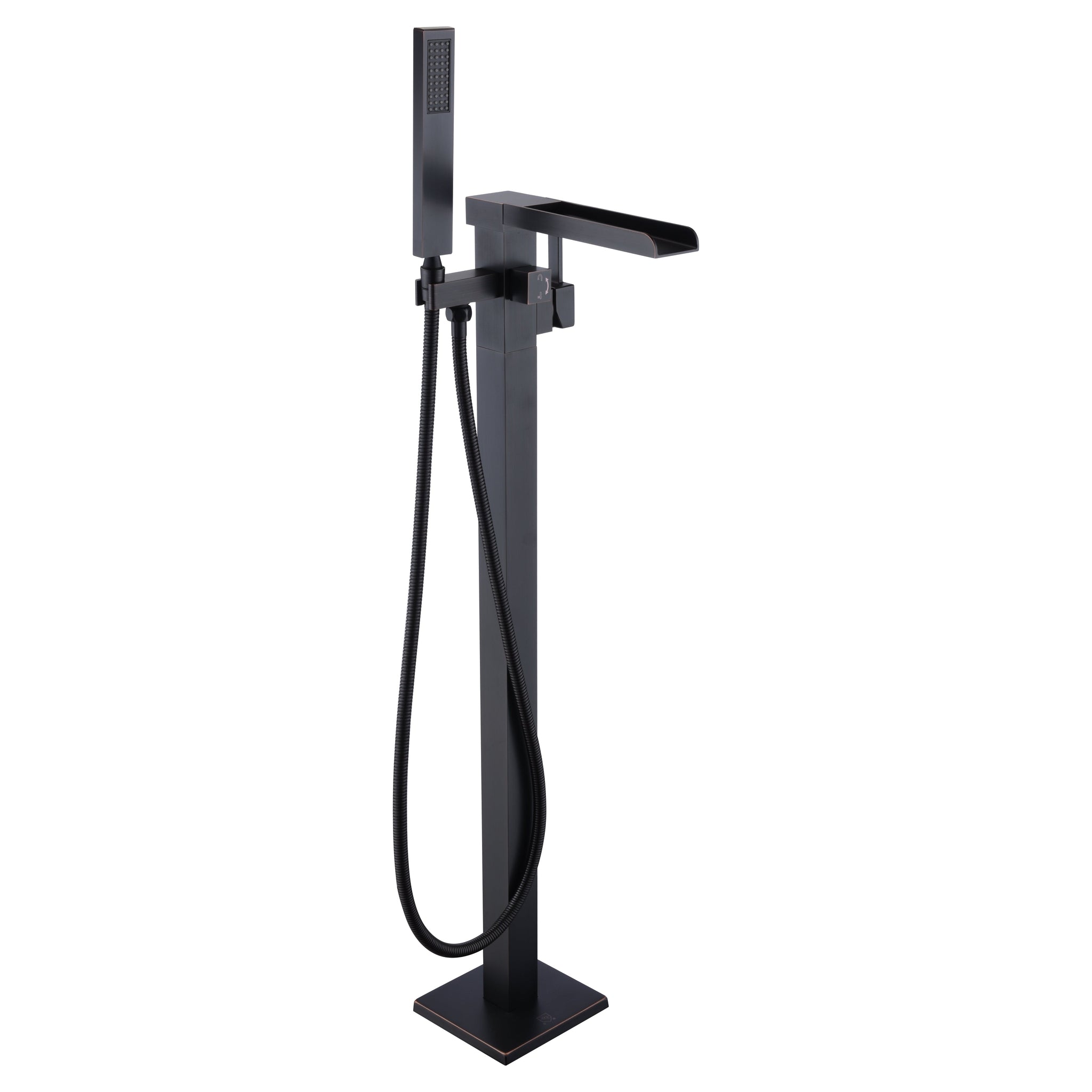 ANZZI, ANZZI Union Series 2-Handle Oil Rubbed Bronze Clawfoot Tub Faucet With Euro-Grip Handheld Sprayer