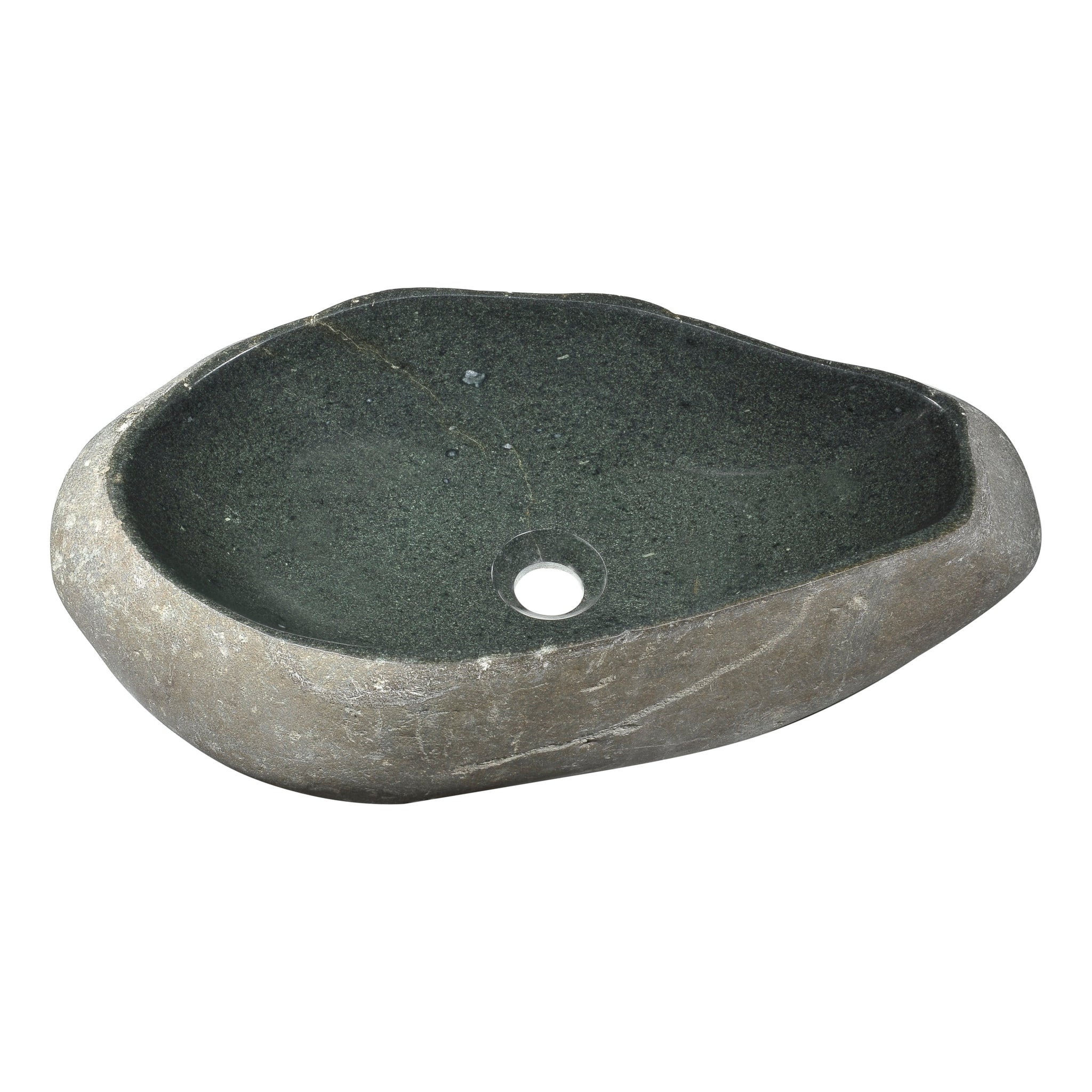 ANZZI, ANZZI Unkindled Basin Series 20" x 14" Irregular Shape Dark River Vessel Sink