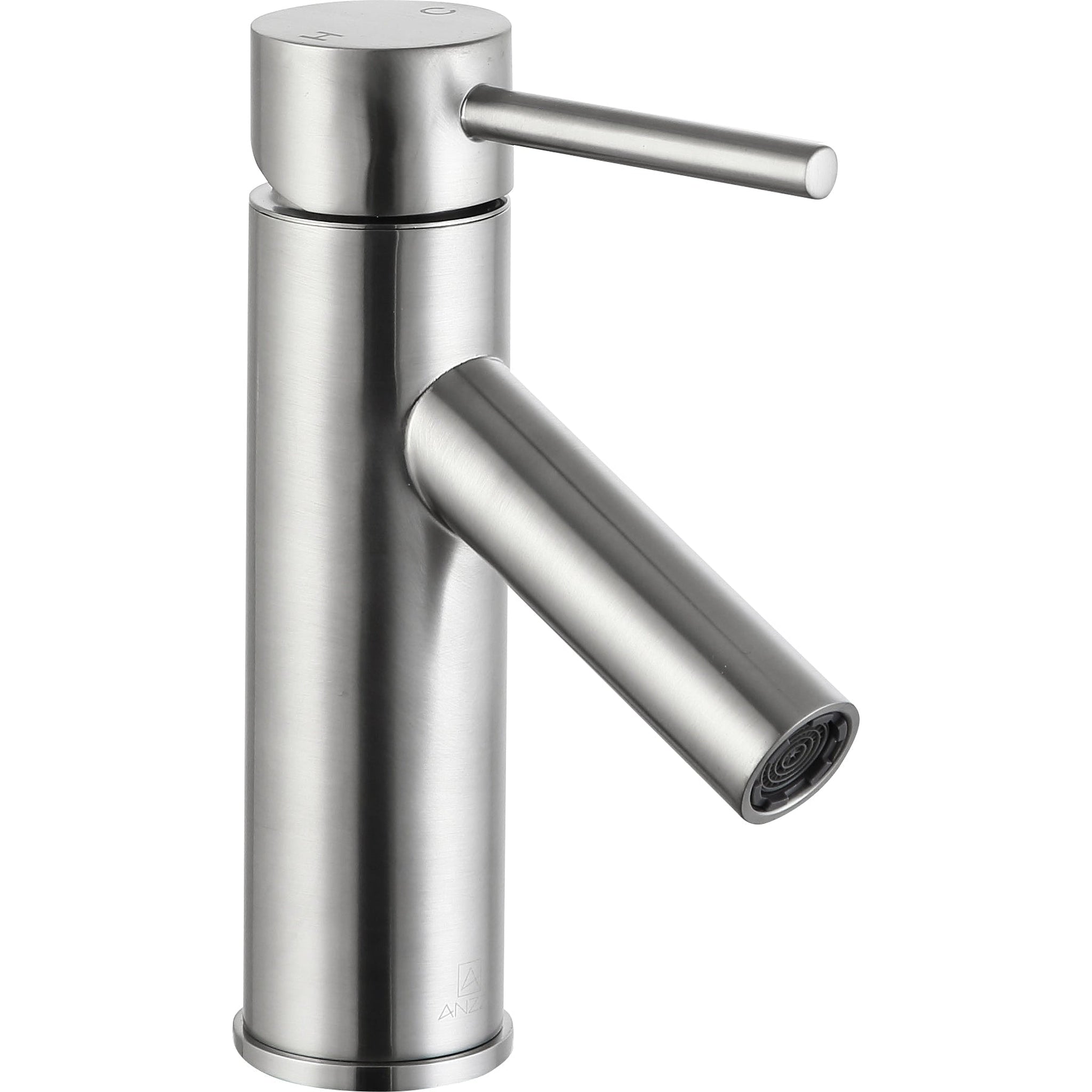 ANZZI, ANZZI Valle Series 3" Single Hole Brushed Nickel Bathroom Sink Faucet