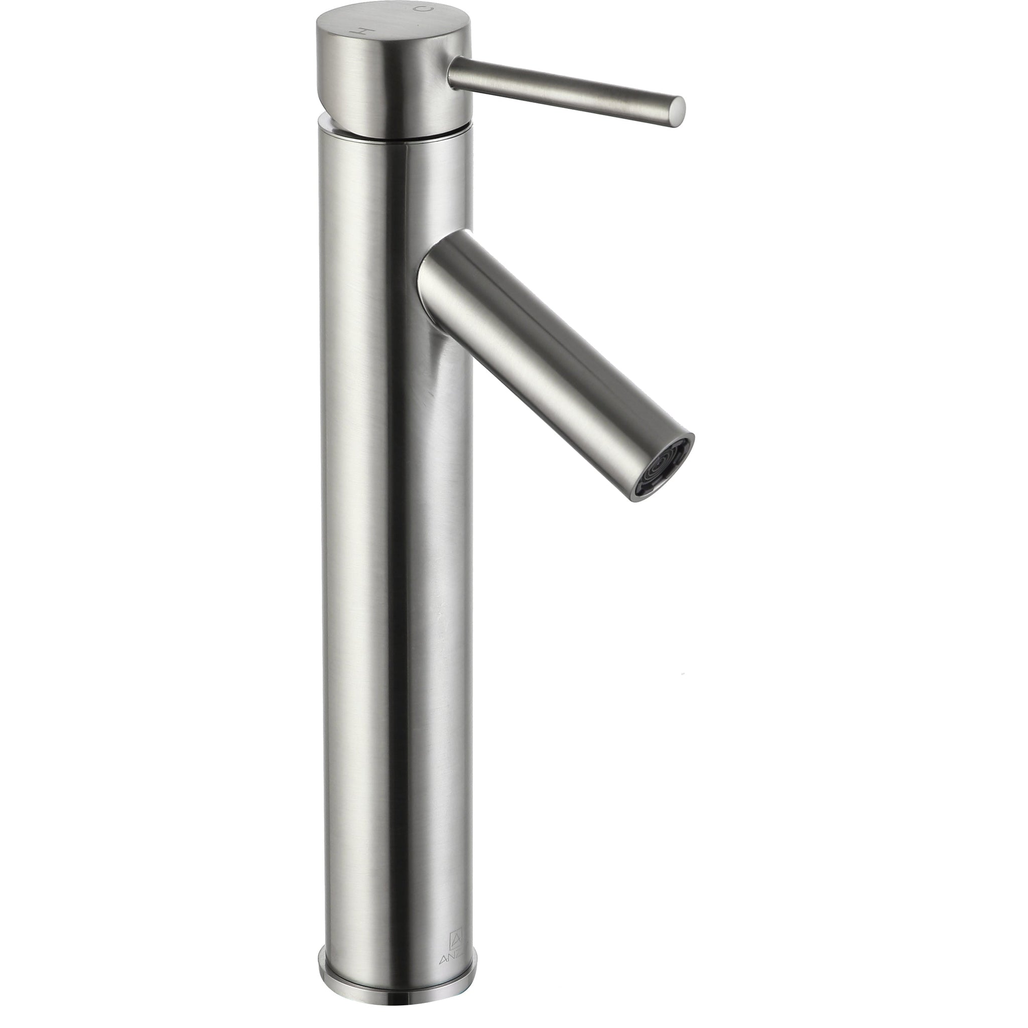 ANZZI, ANZZI Valle Series 8" Single Hole Brushed Nickel Bathroom Sink Faucet