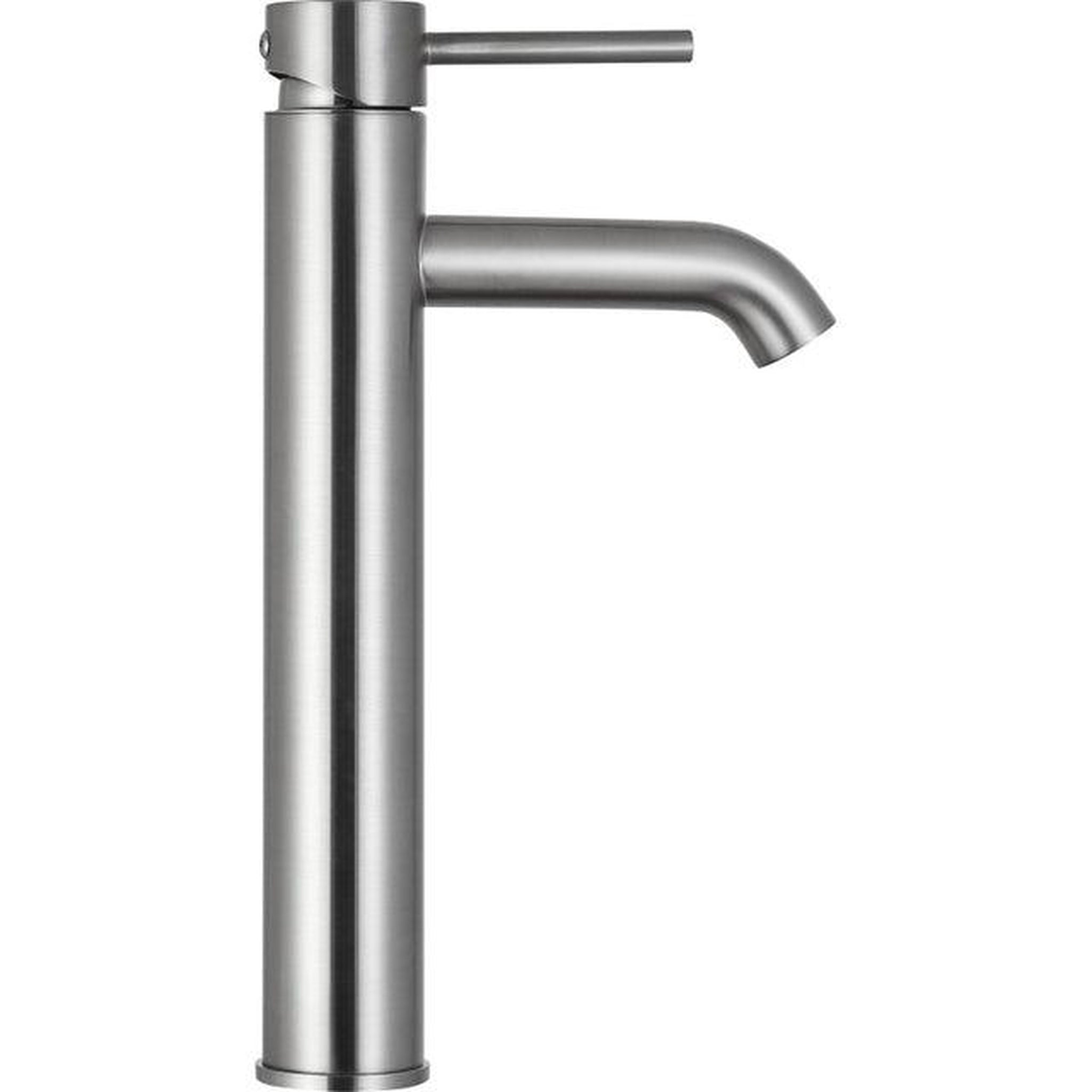 ANZZI, ANZZI Valle Series 9" Single Hole Brushed Nickel Bathroom Sink Faucet