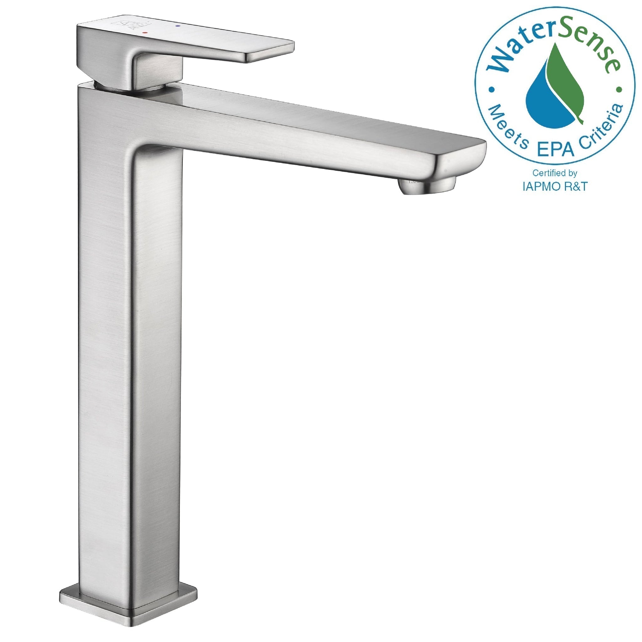 ANZZI, ANZZI Valor Series 9" Single Hole Brushed Nickel Bathroom Sink Faucet