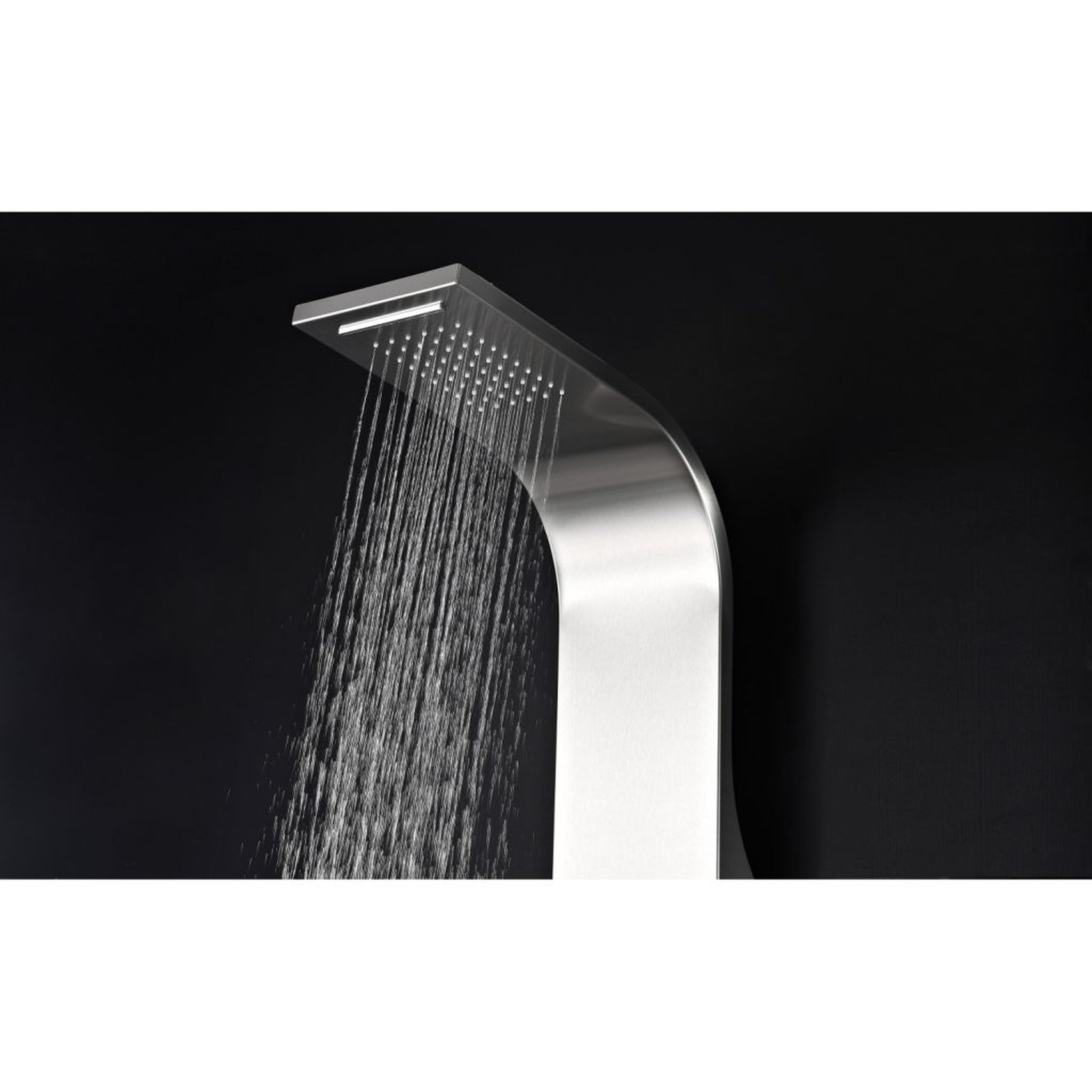 ANZZI, ANZZI Vanzer Series 52" Brushed Stainless Steel 2-Jetted Full Body Shower Panel With Heavy Rain Shower Head and Euro-Grip Hand Sprayer