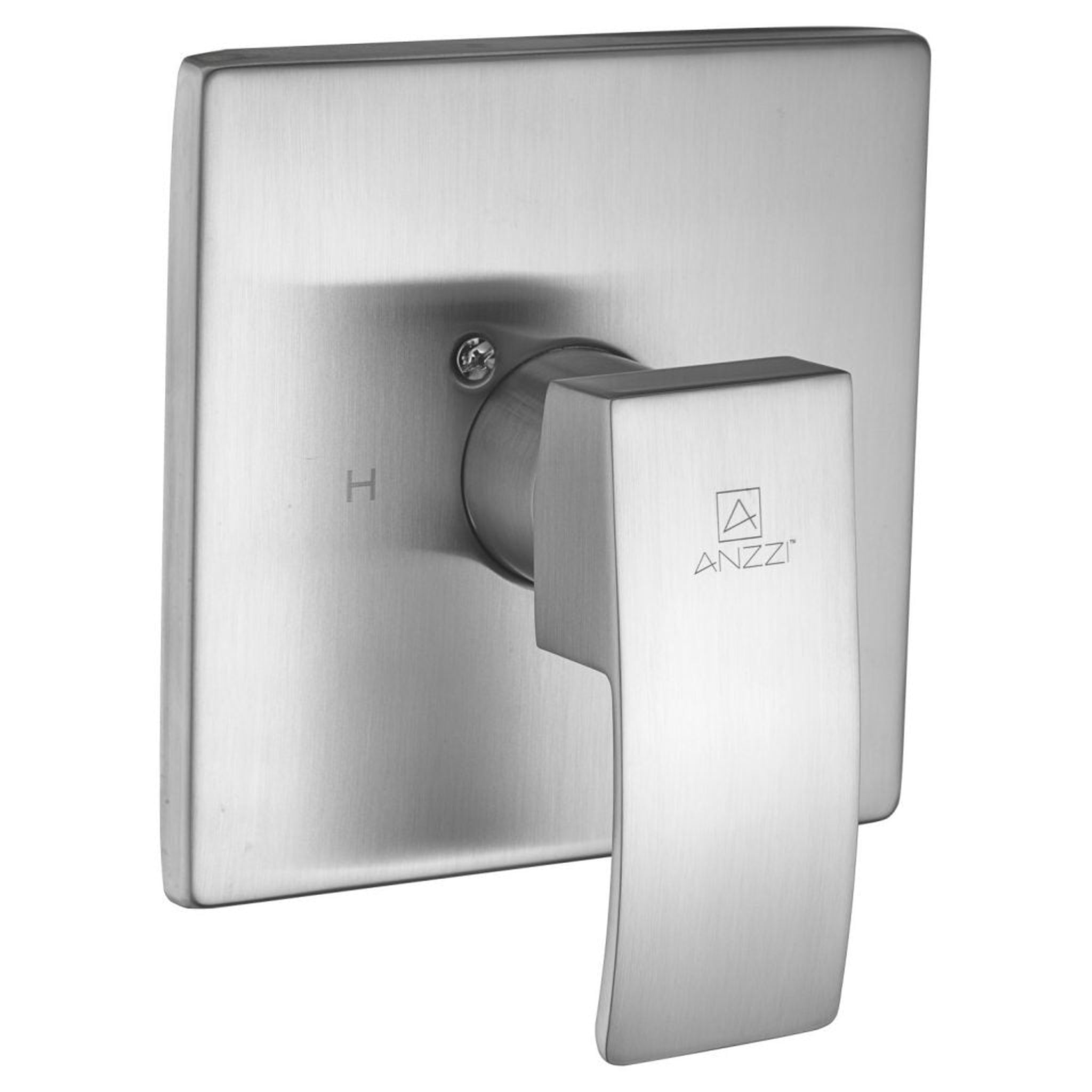 ANZZI, ANZZI Viace Series Wall-Mounted Brushed Nickel Single Handle Fixed Heavy Rain Shower Head