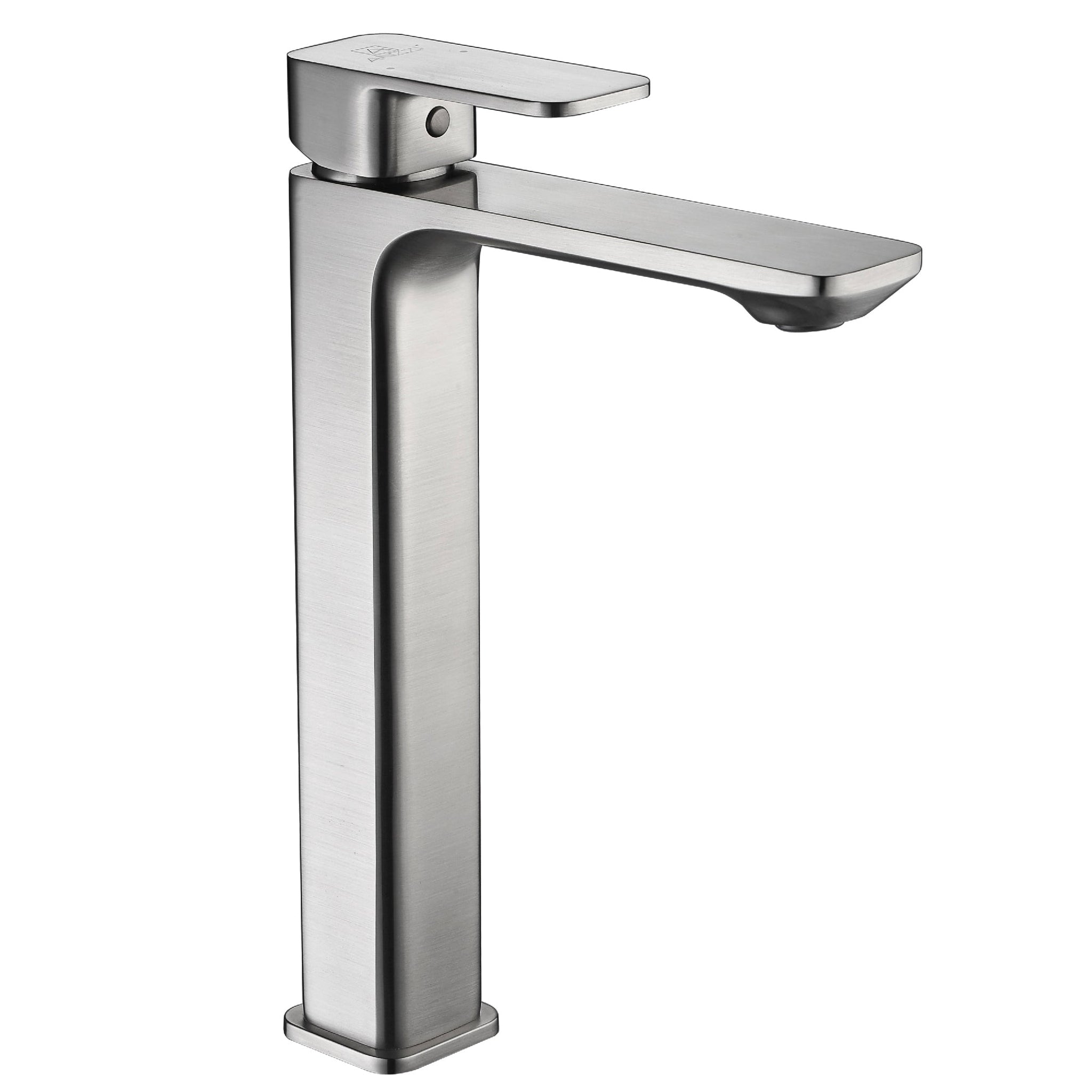 ANZZI, ANZZI Vibra Series 9" Single Hole Brushed Nickel Bathroom Sink Faucet