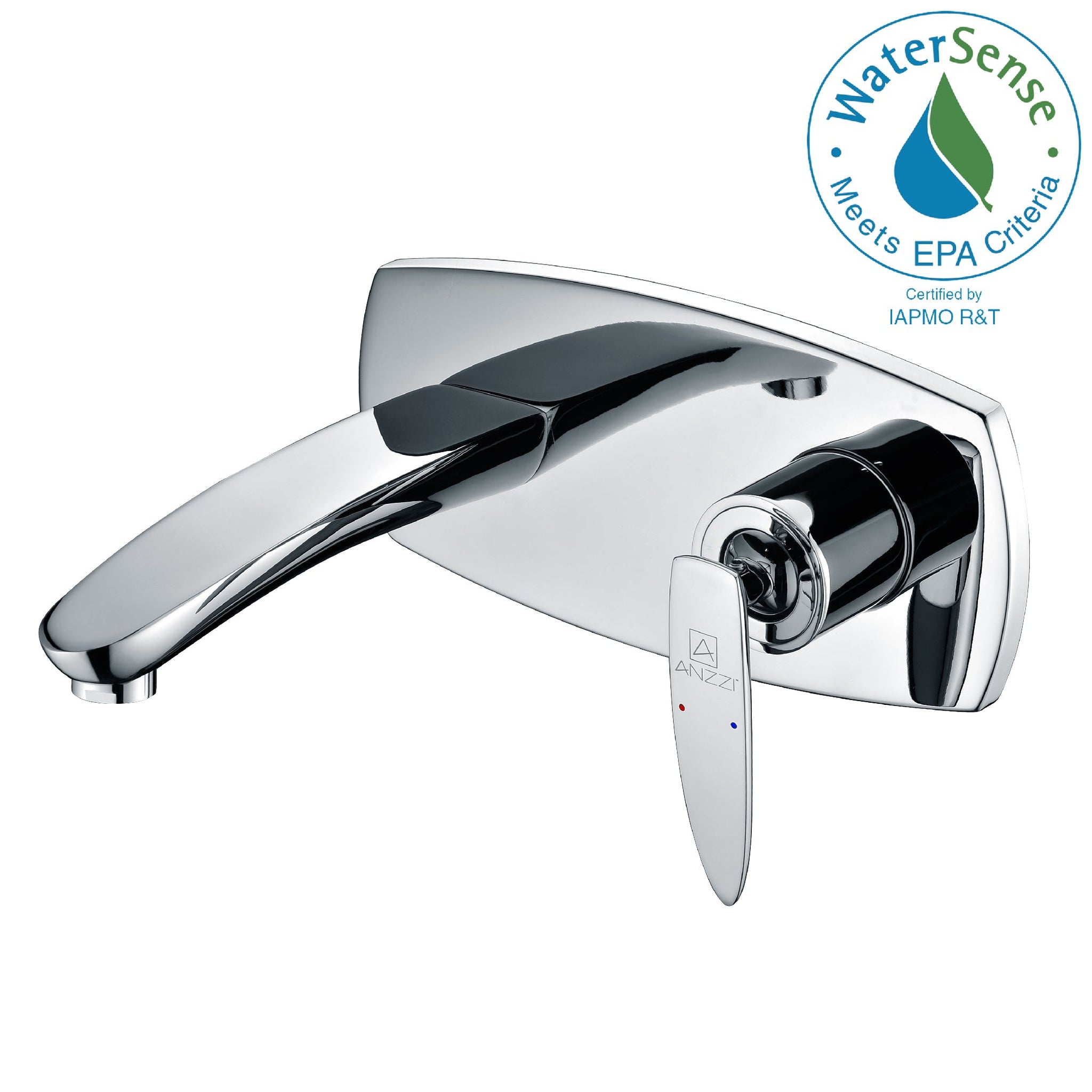 ANZZI, ANZZI Voce Series 7" Single Hole Polished Chrome Bathroom Sink Faucet