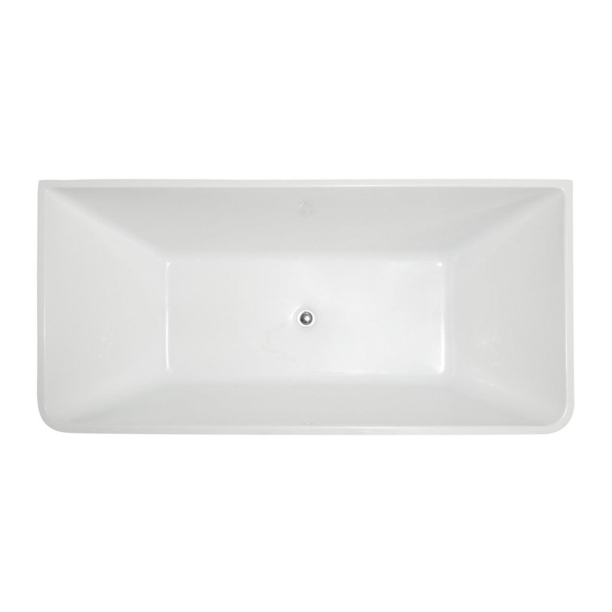 ANZZI, ANZZI Zenith Series 67" x 32" Glossy White Freestanding Bathtub With Built-In Overflow and Pop-Up Drain