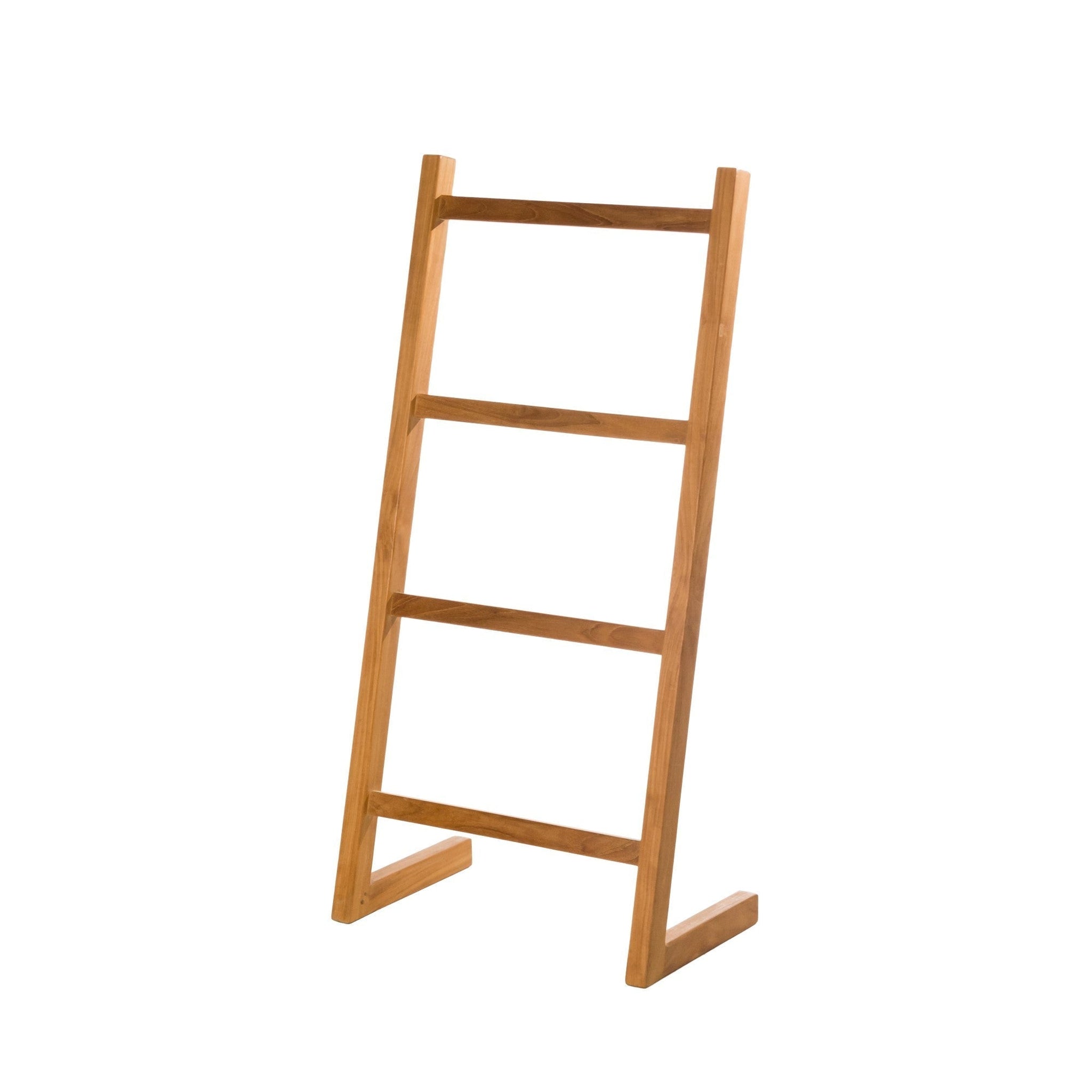 ARB Teak & Specialties, ARB Teak & Specialties 47" Solid Teak Wood Self-Standing Towel Ladder With 4 Bars