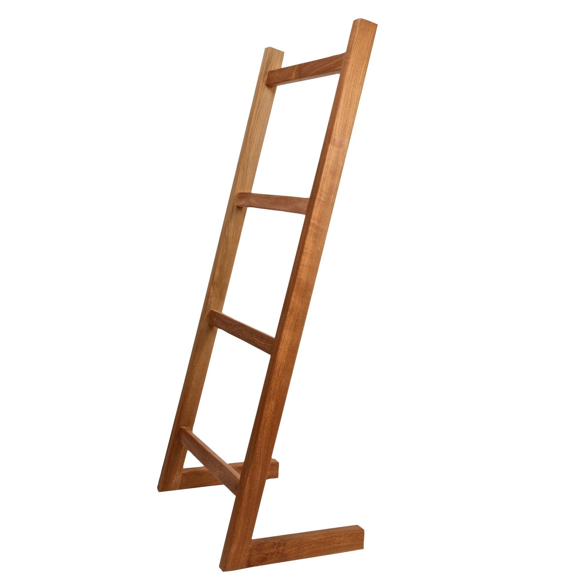 ARB Teak & Specialties, ARB Teak & Specialties 47" Solid Teak Wood Self-Standing Towel Ladder With 4 Bars