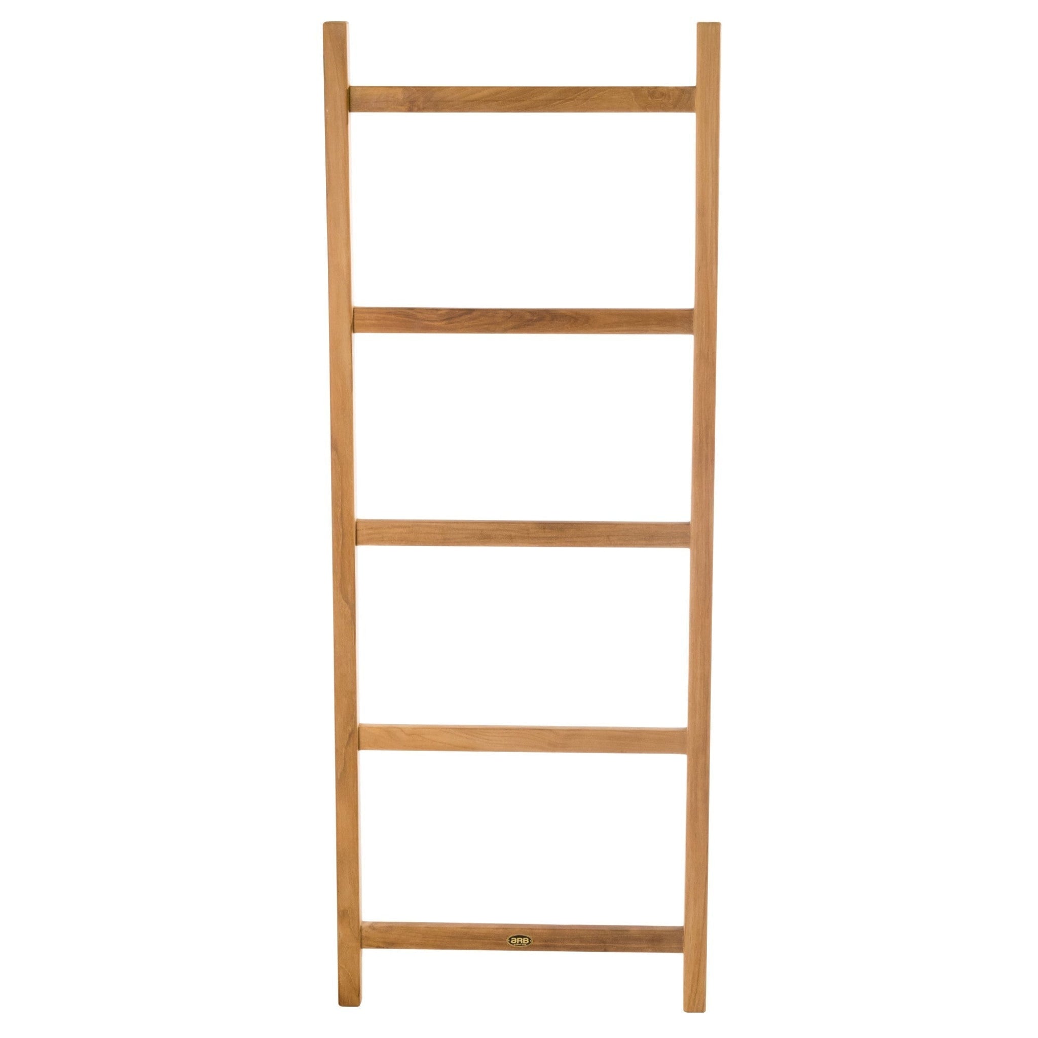 ARB Teak & Specialties, ARB Teak & Specialties 59" Solid Teak Wood Leaning Towel Ladder With 5 Bars