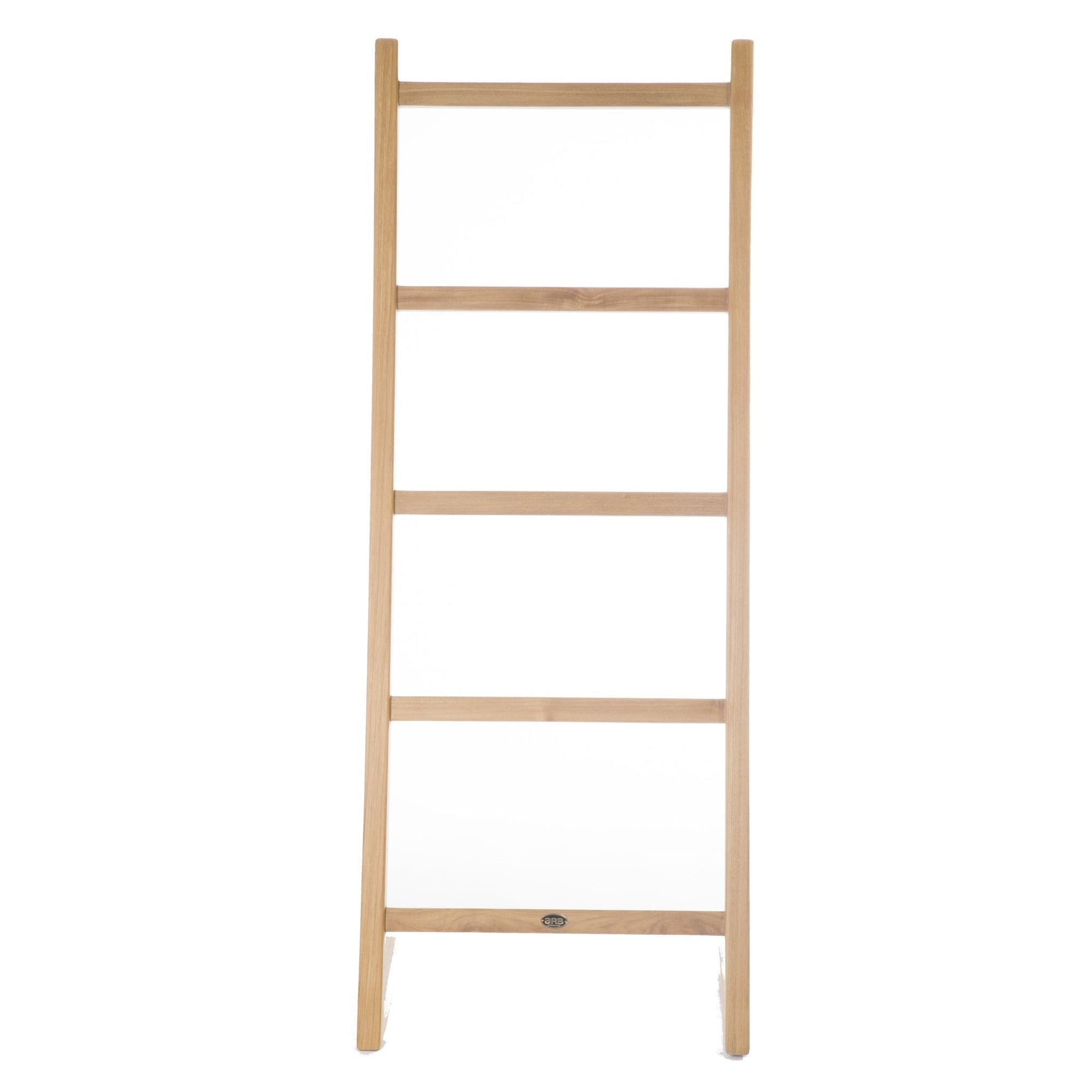 ARB Teak & Specialties, ARB Teak & Specialties 59" Solid Teak Wood Self-Standing Towel Ladder With 5 Bars