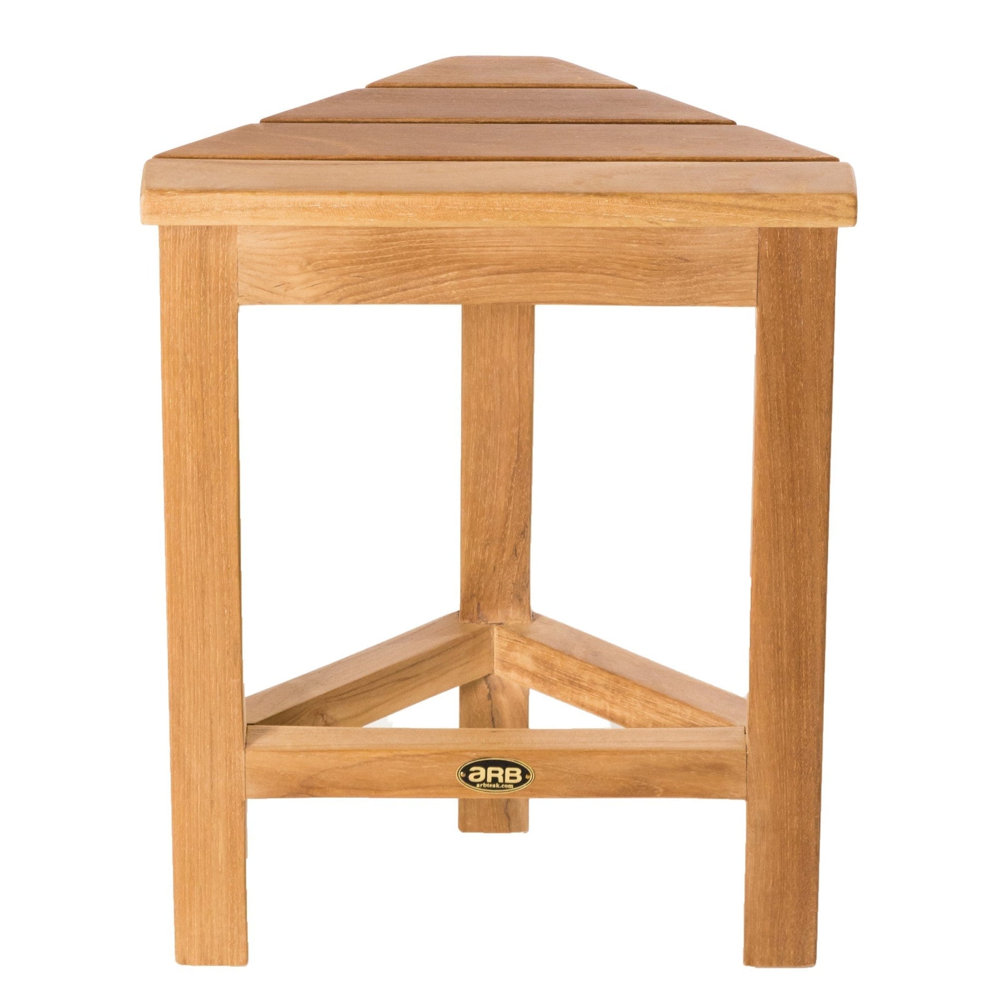 ARB Teak & Specialties, ARB Teak & Specialties Coach 15" Solid Teak Wood Corner Footrest