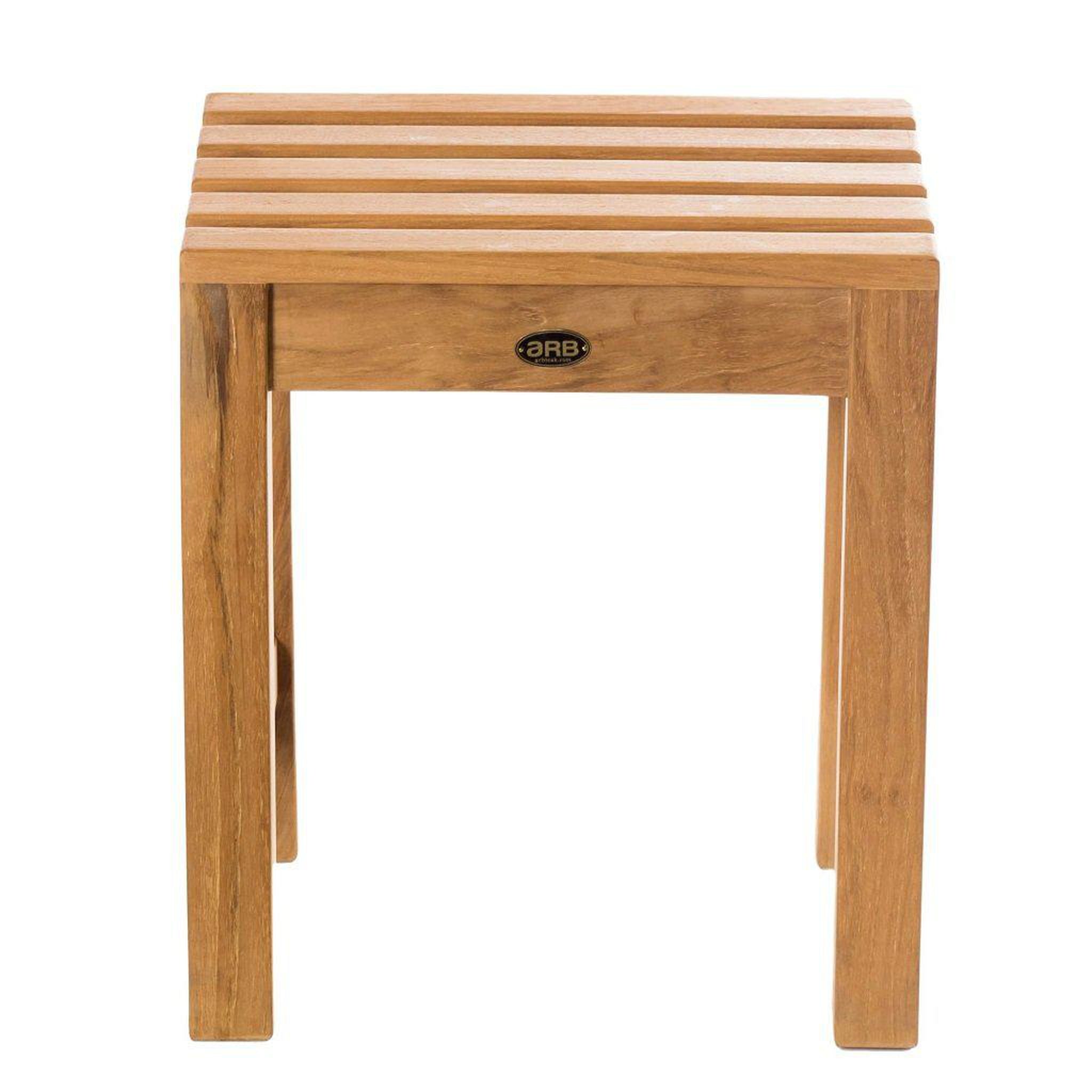 ARB Teak & Specialties, ARB Teak & Specialties Coach 16" Solid Teak Wood Shower Bench