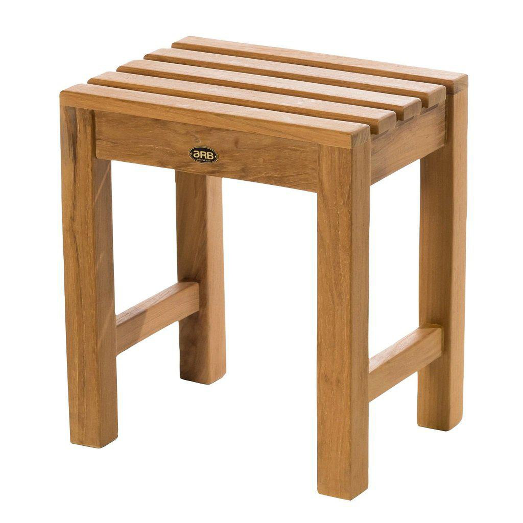 ARB Teak & Specialties, ARB Teak & Specialties Coach 16" Solid Teak Wood Shower Bench