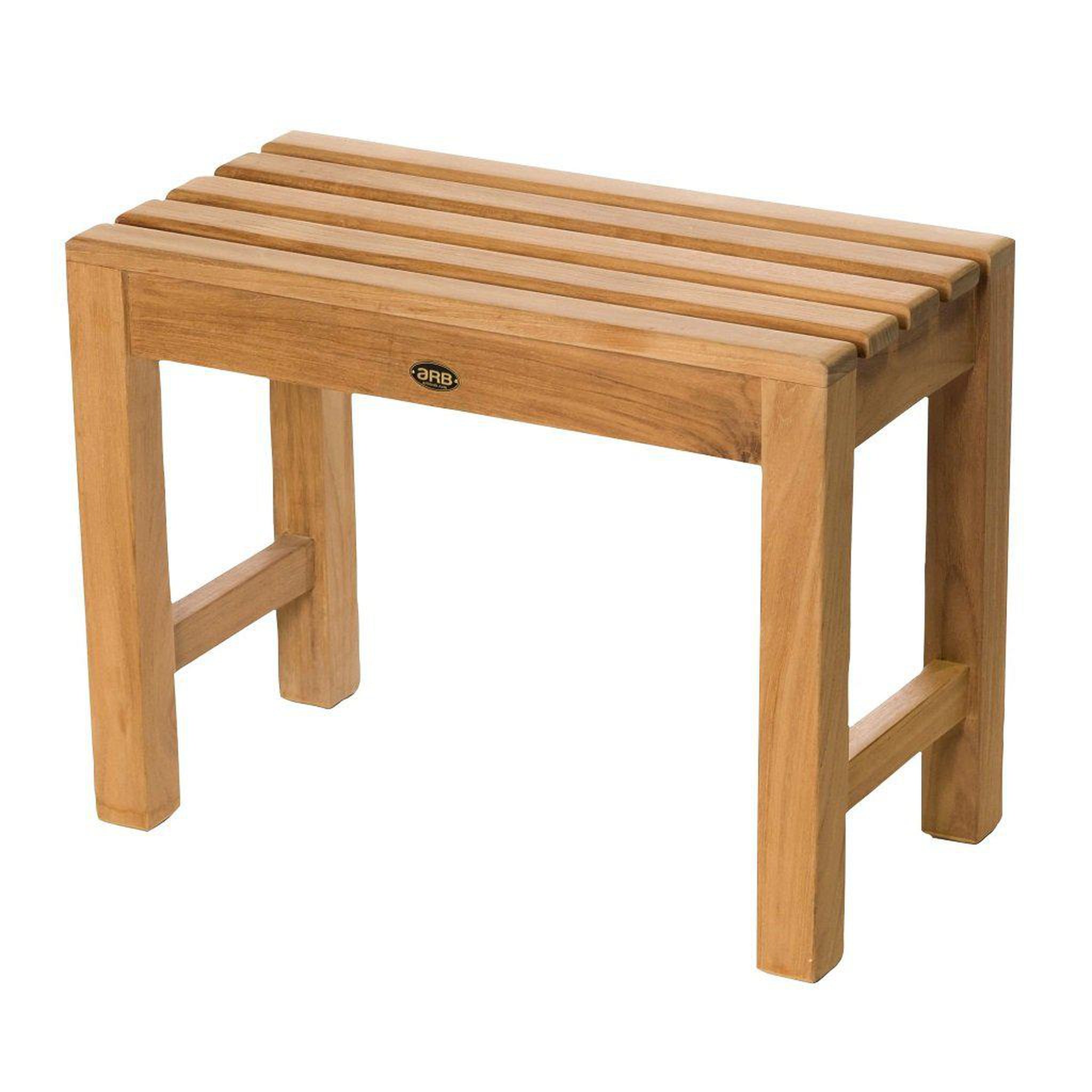 ARB Teak & Specialties, ARB Teak & Specialties Coach 24" Solid Teak Wood Shower Bench