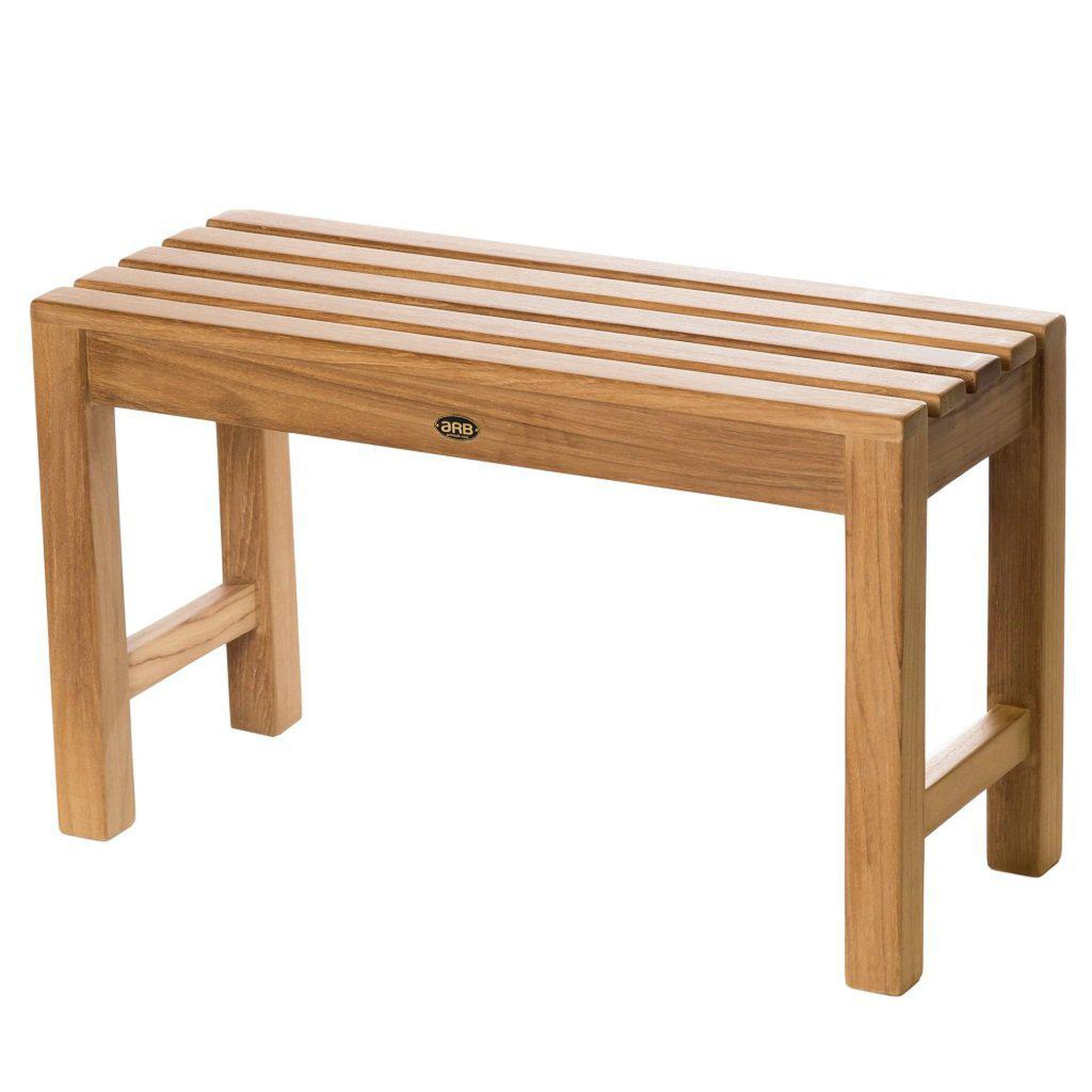 ARB Teak & Specialties, ARB Teak & Specialties Coach 30" Solid Teak Wood Shower Bench