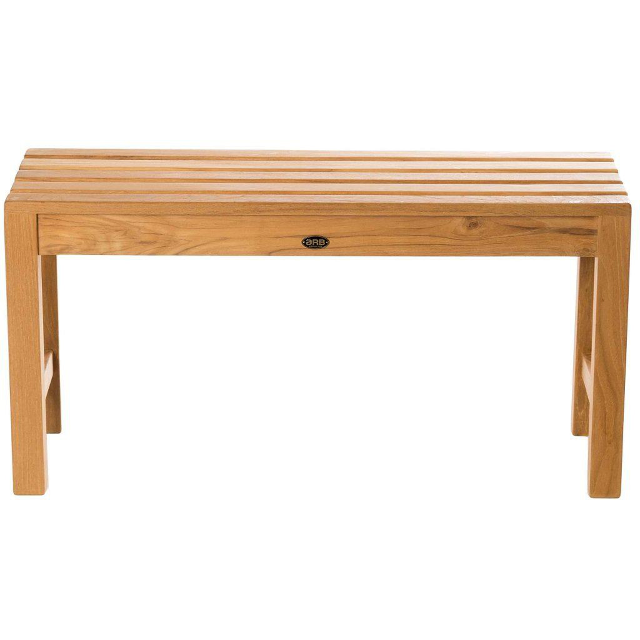 ARB Teak & Specialties, ARB Teak & Specialties Coach 36" Solid Teak Wood Shower Bench