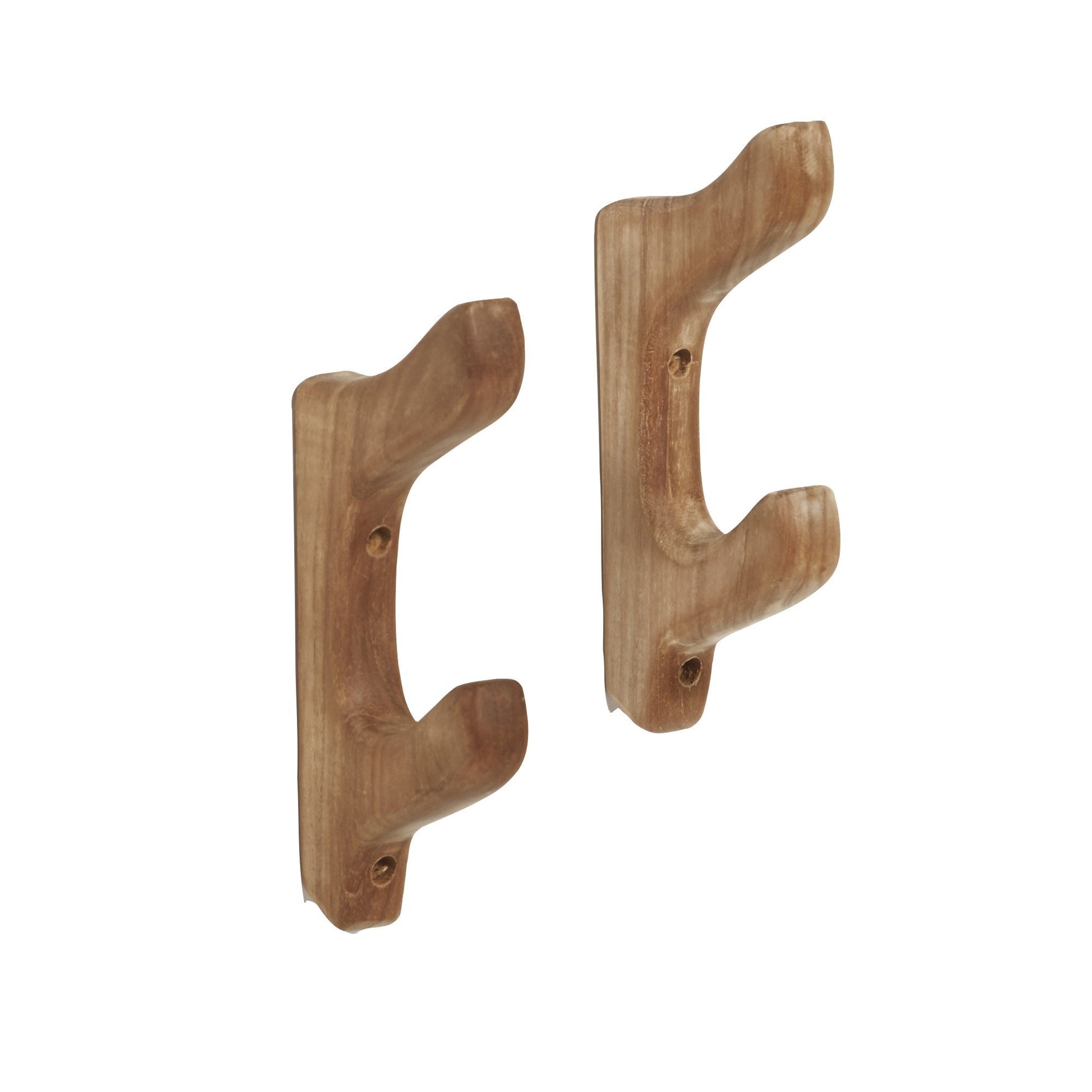 ARB Teak & Specialties, ARB Teak & Specialties 2-Piece Solid Teak Wood Towel Hooks