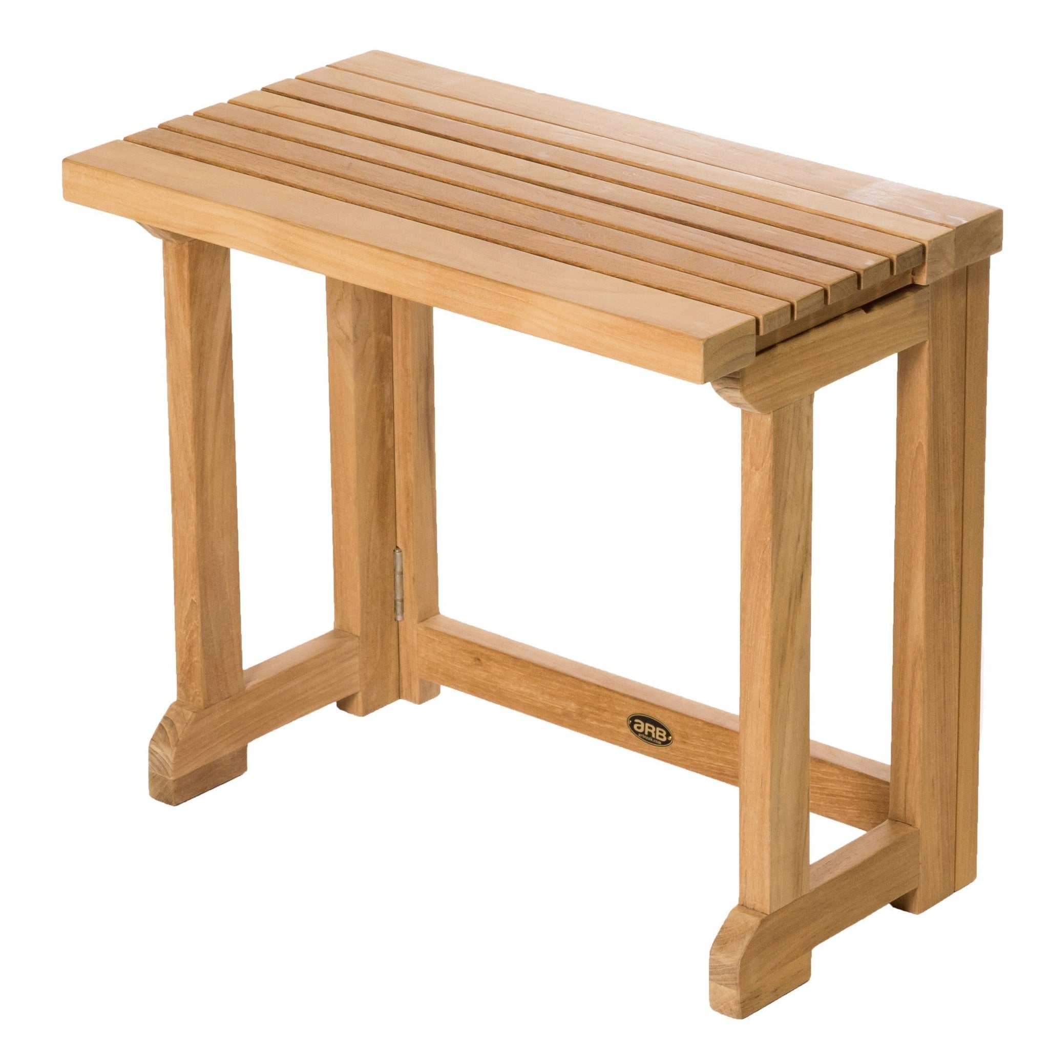 ARB Teak & Specialties, ARB Teak & Specialties 20" Solid Teak Wood Folding Shower Bench With Gateleg