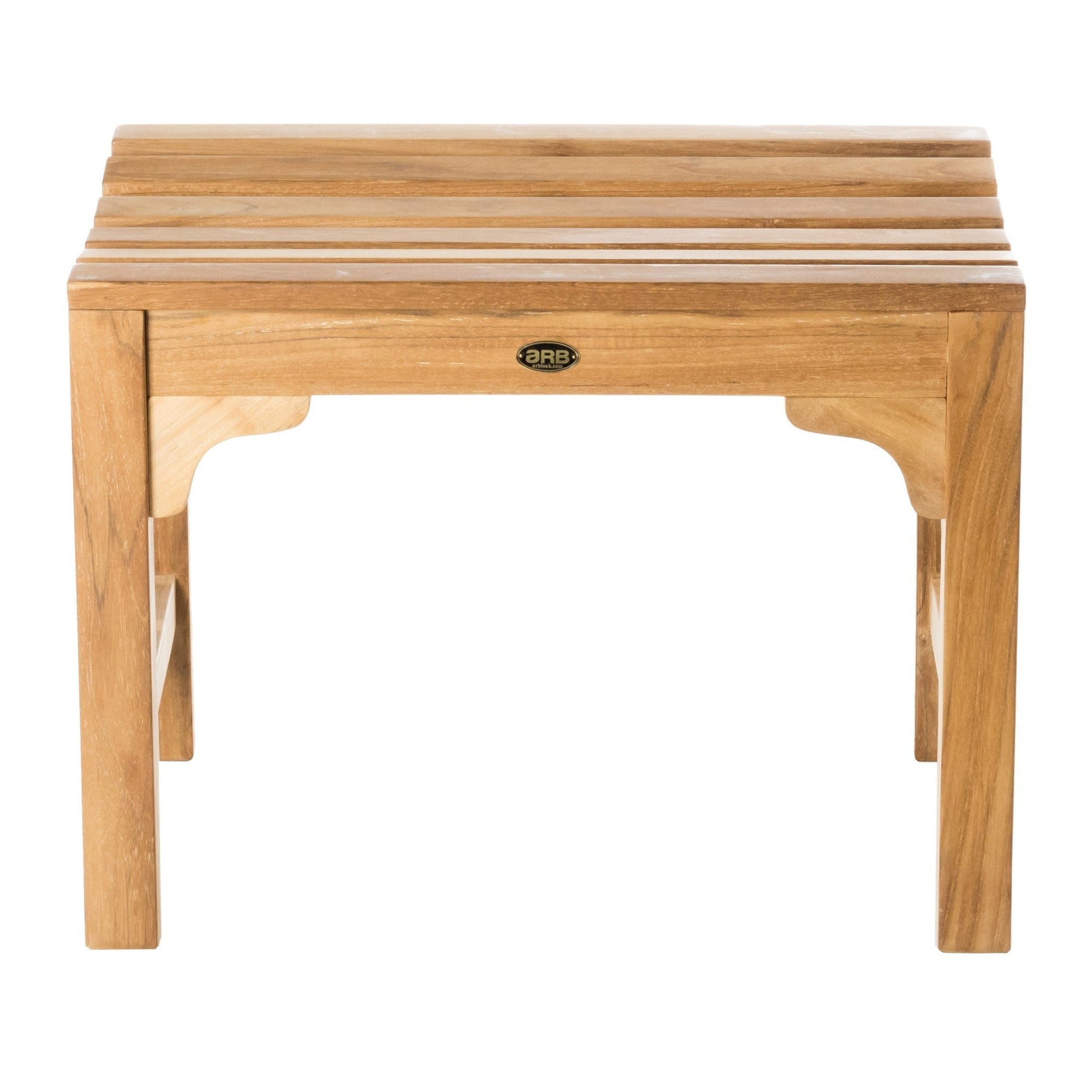 ARB Teak & Specialties, ARB Teak & Specialties Curved 24" Solid Teak Wood Shower Bench