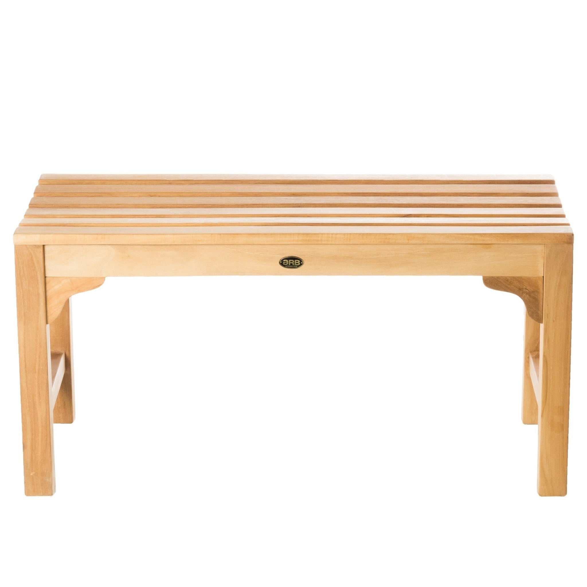 ARB Teak & Specialties, ARB Teak & Specialties Curved 36" Solid Teak Wood Shower Bench