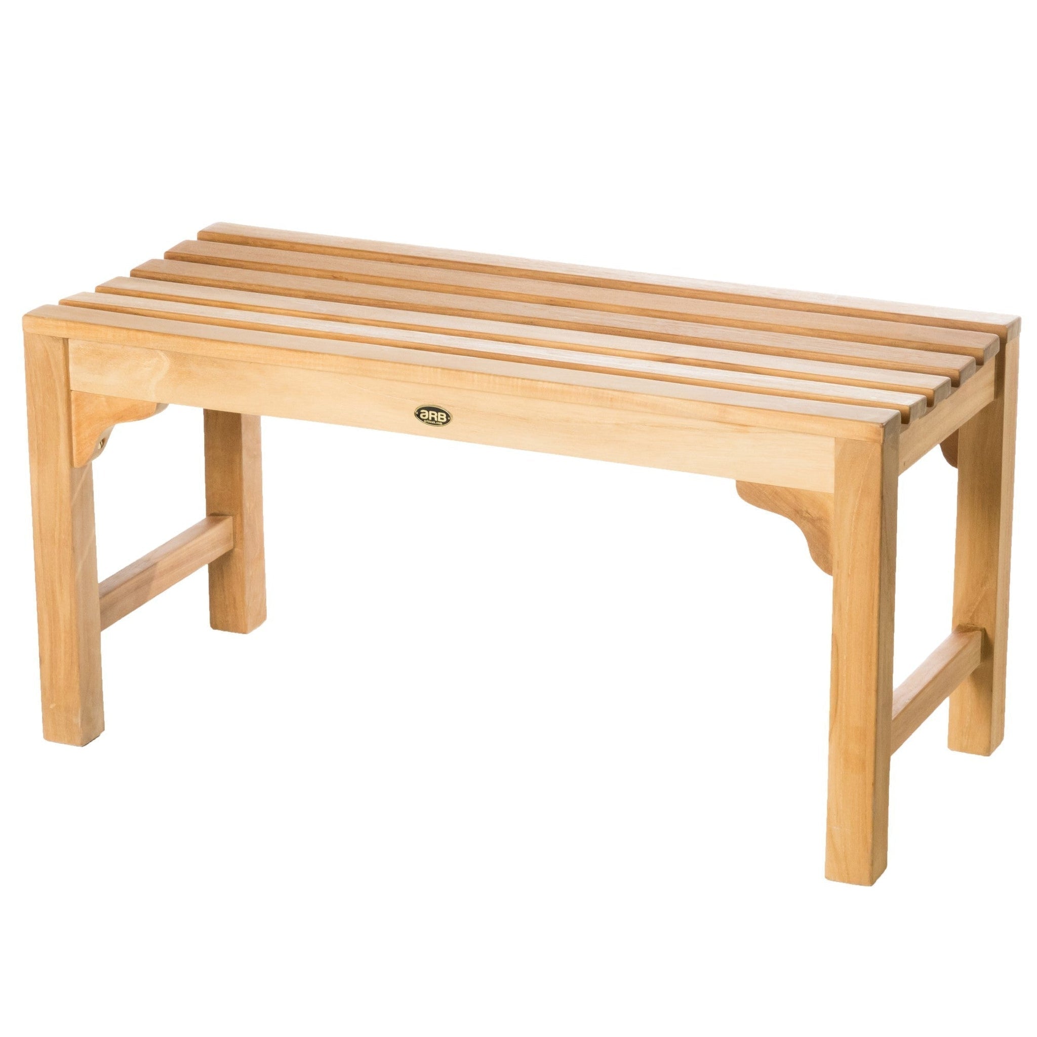 ARB Teak & Specialties, ARB Teak & Specialties Curved 36" Solid Teak Wood Shower Bench