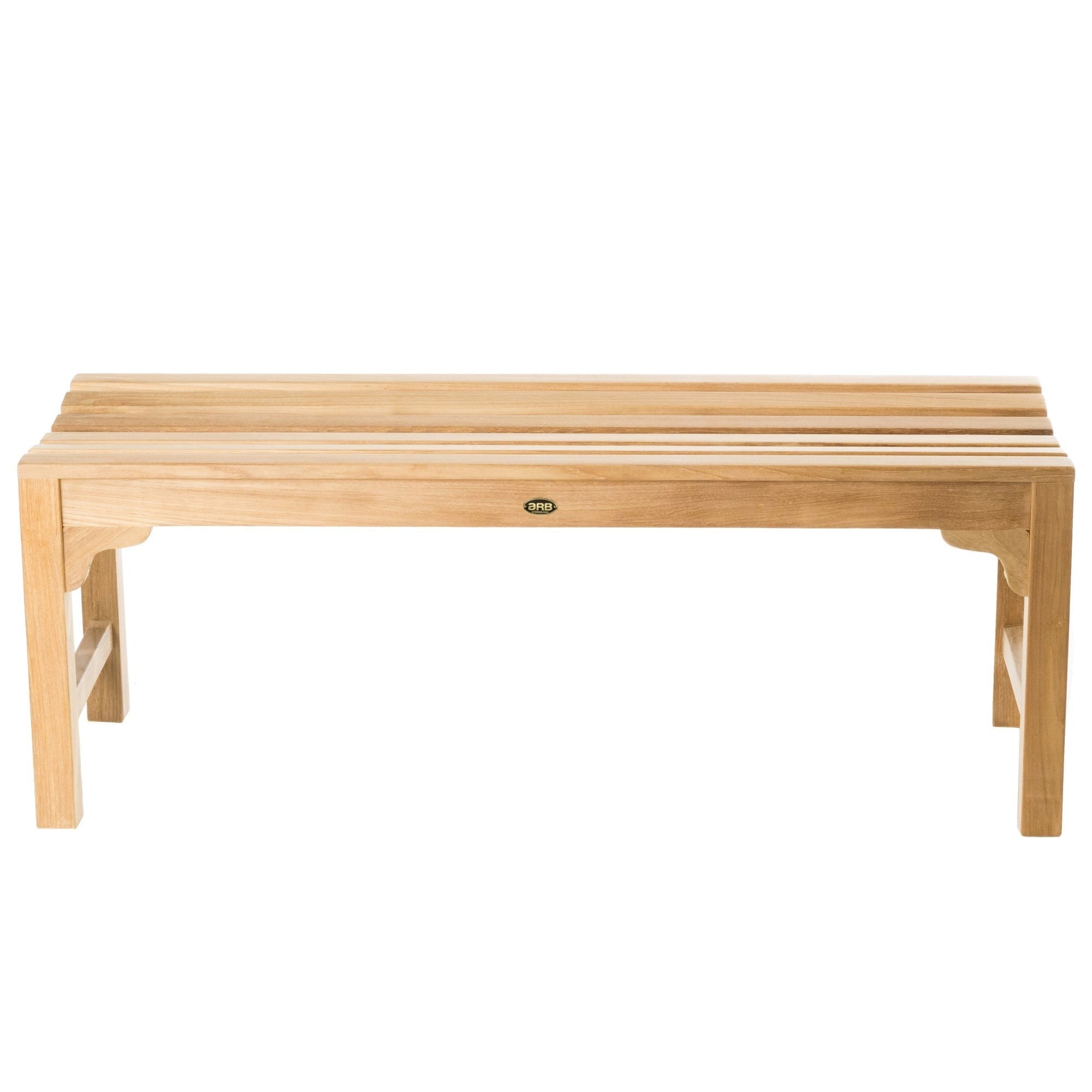 ARB Teak & Specialties, ARB Teak & Specialties Curved 47" Solid Teak Wood Shower Bench