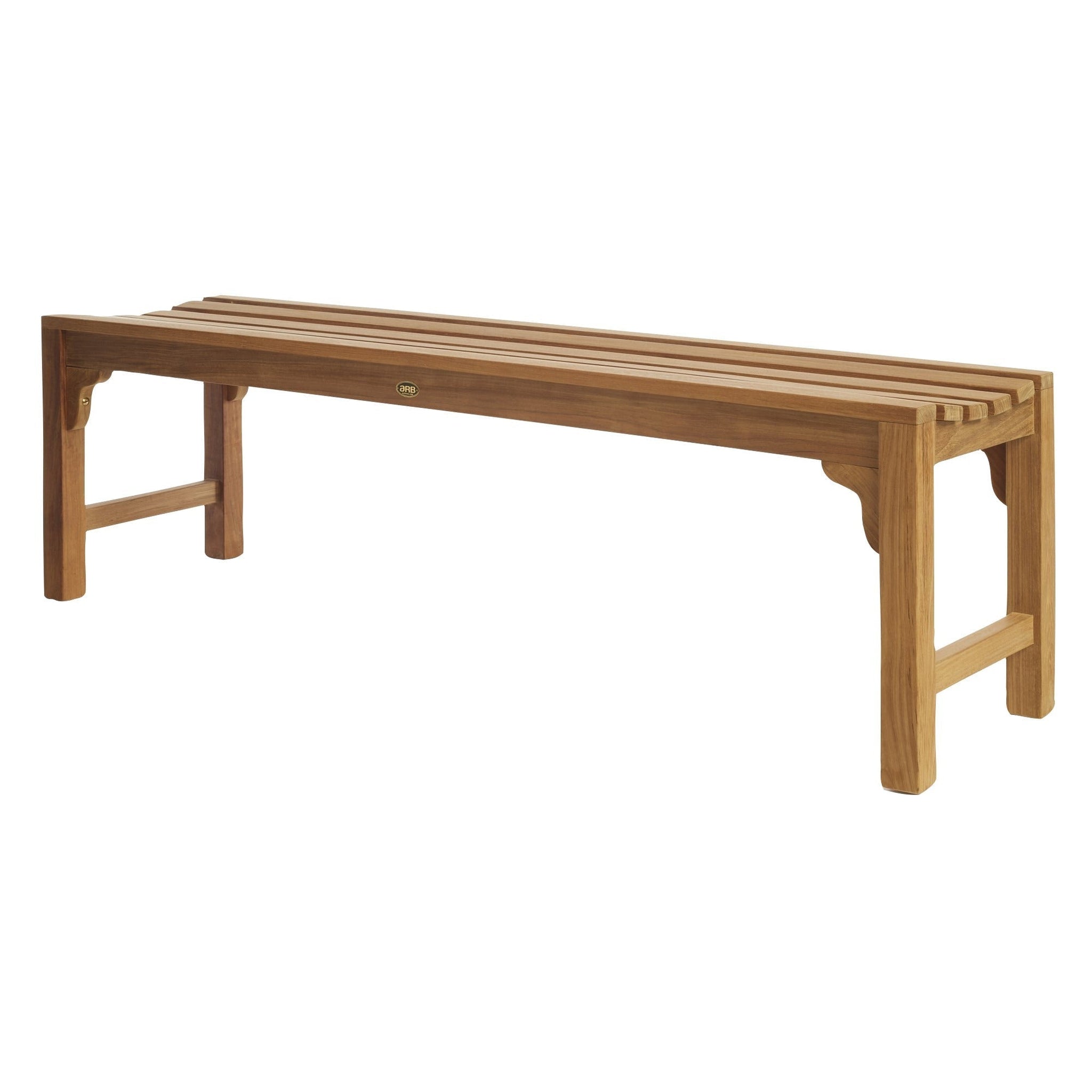 ARB Teak & Specialties, ARB Teak & Specialties Curved 59" Solid Teak Wood Shower Bench