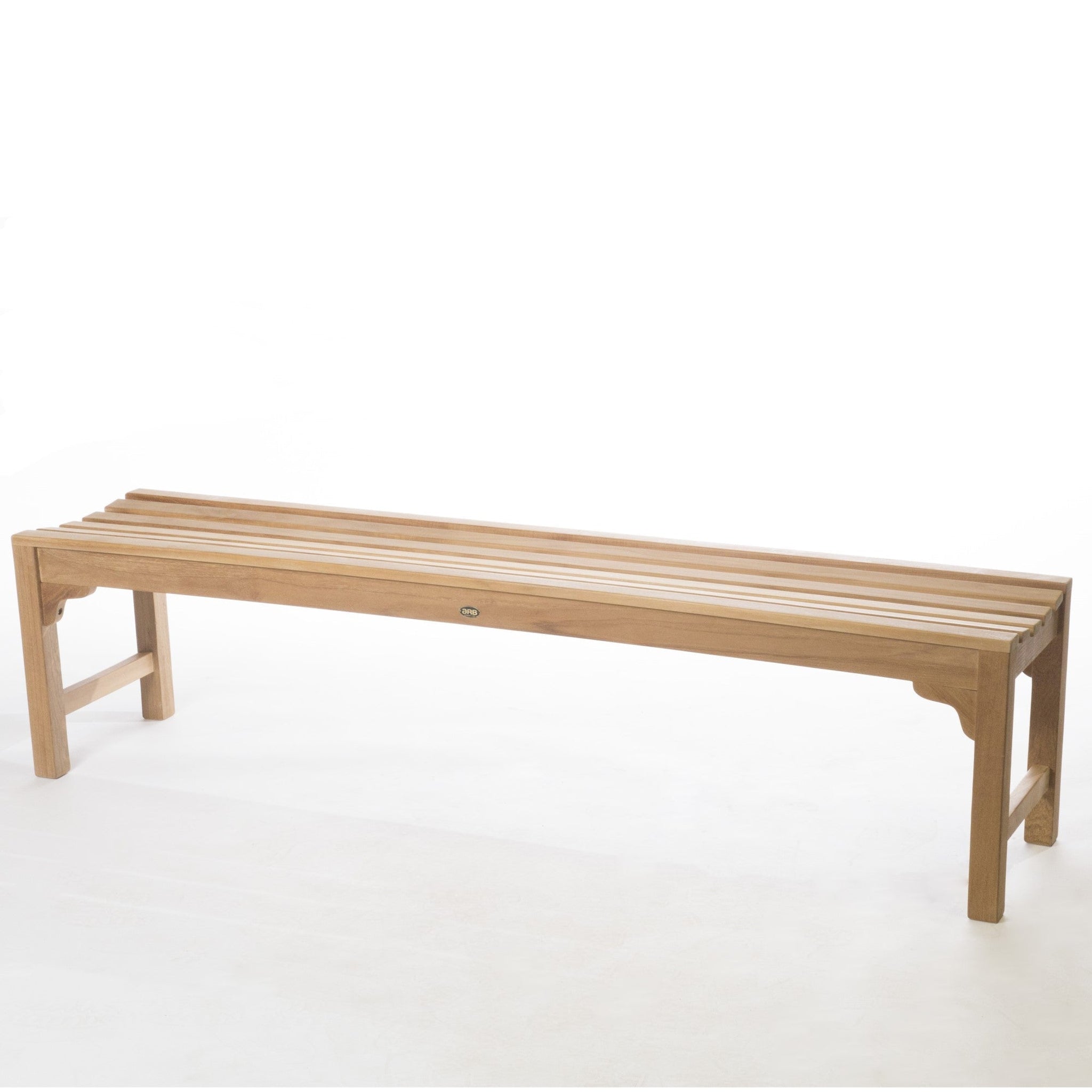 ARB Teak & Specialties, ARB Teak & Specialties Curved 71" Solid Teak Wood Shower Bench