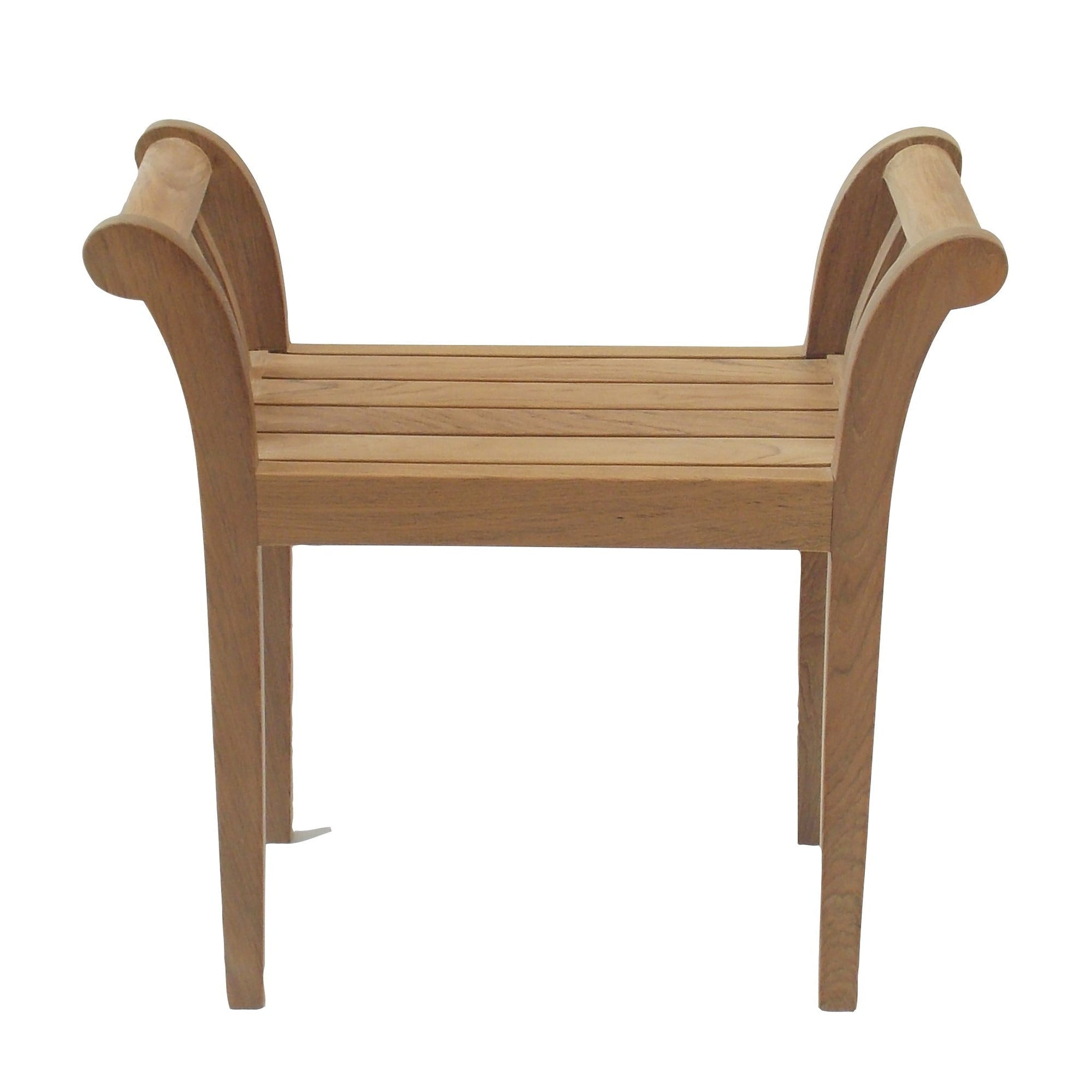 ARB Teak & Specialties, ARB Teak & Specialties Empire 27" Backless Bench-Stool With Handles