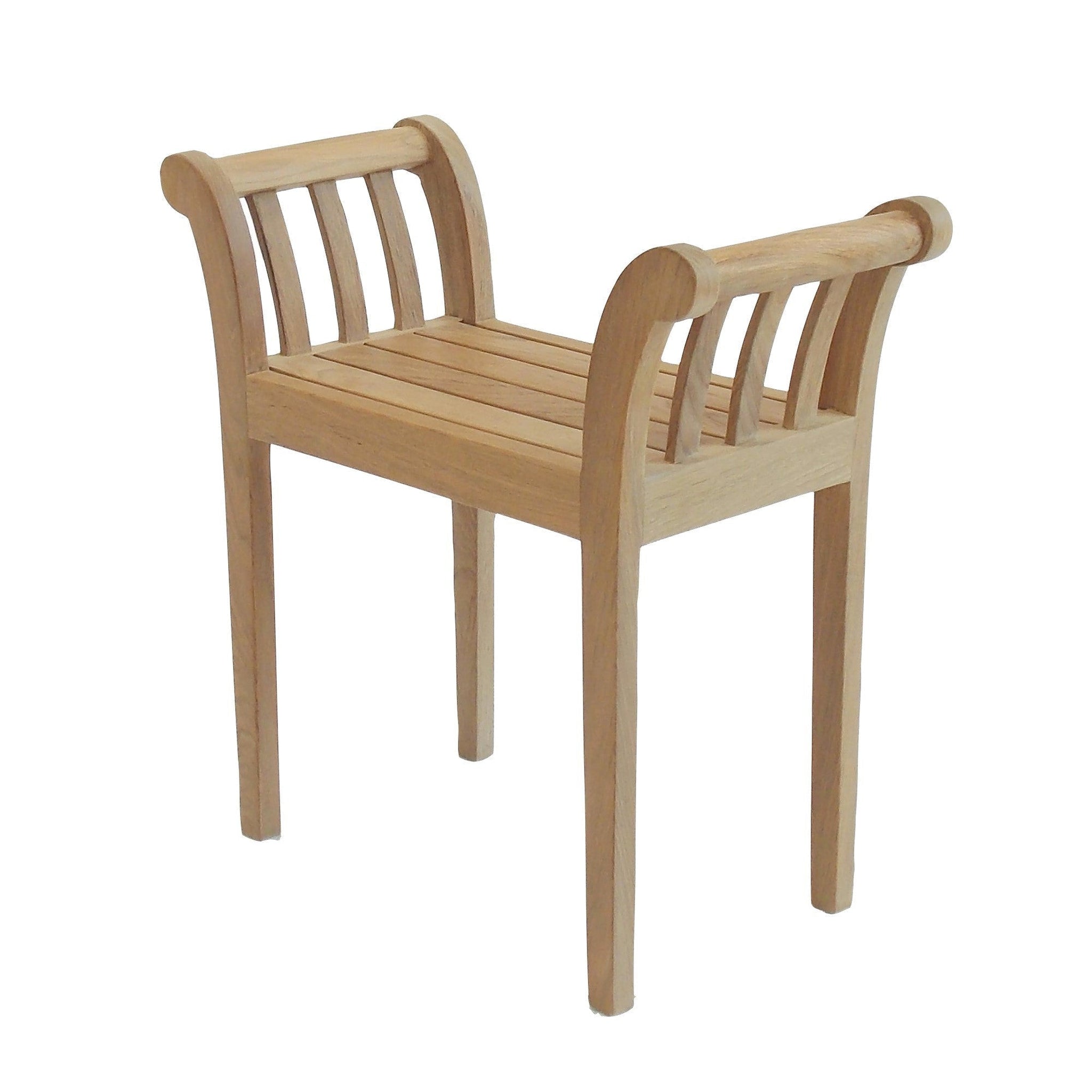 ARB Teak & Specialties, ARB Teak & Specialties Empire 27" Backless Bench-Stool With Handles