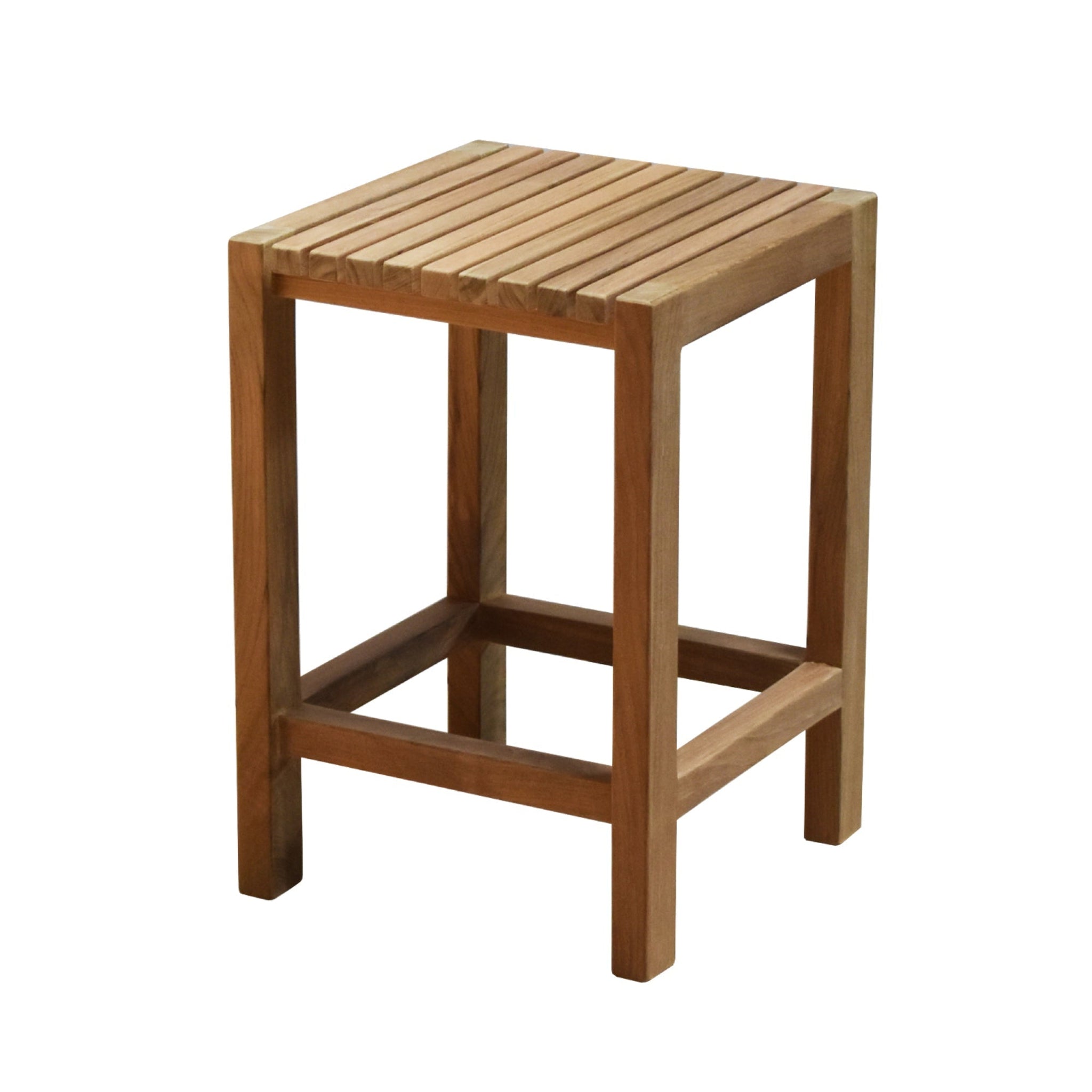 ARB Teak & Specialties, ARB Teak & Specialties Fiji 12" Solid Teak Wood Square Footrest