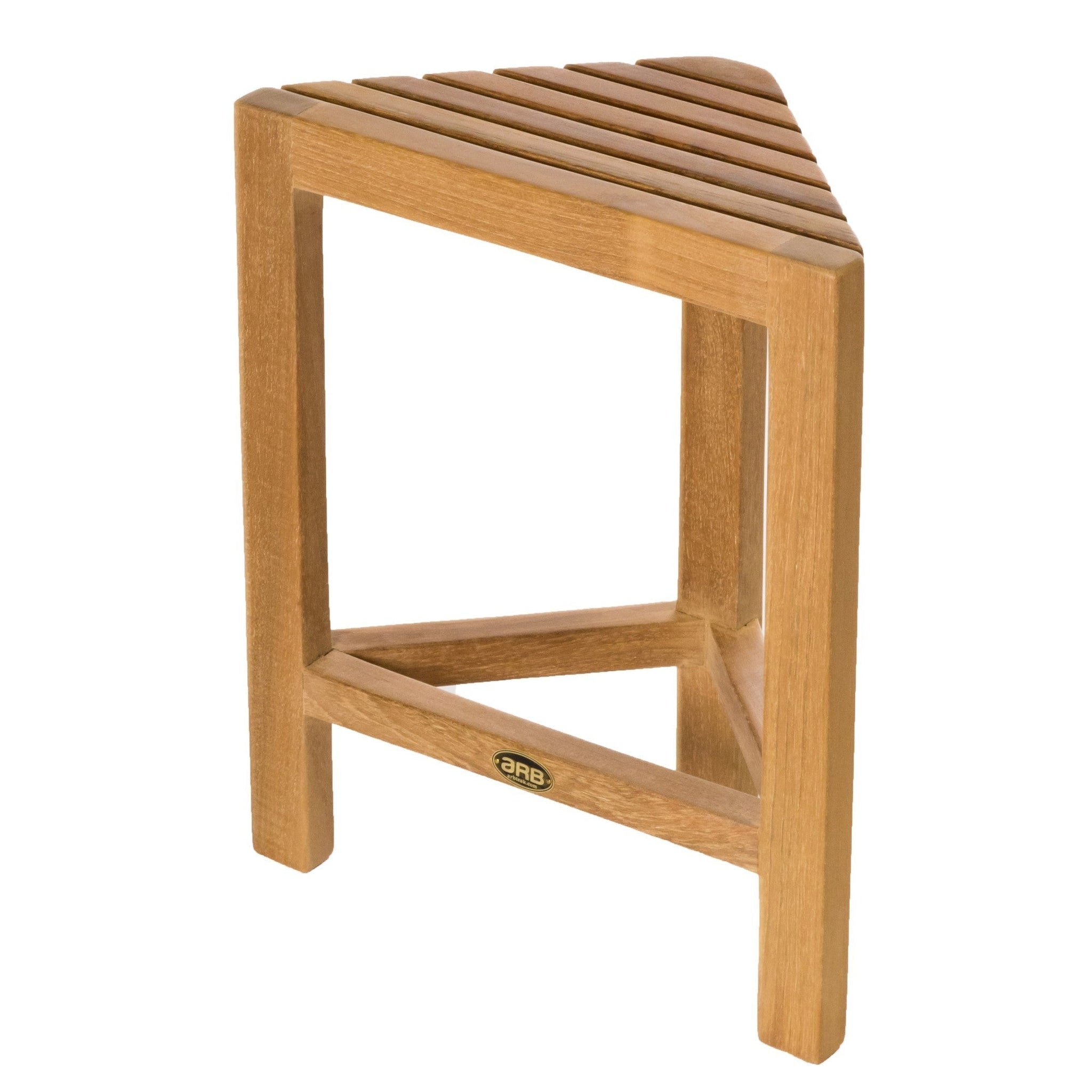 ARB Teak & Specialties, ARB Teak & Specialties Fiji 15" Solid Teak Wood Corner Footrest