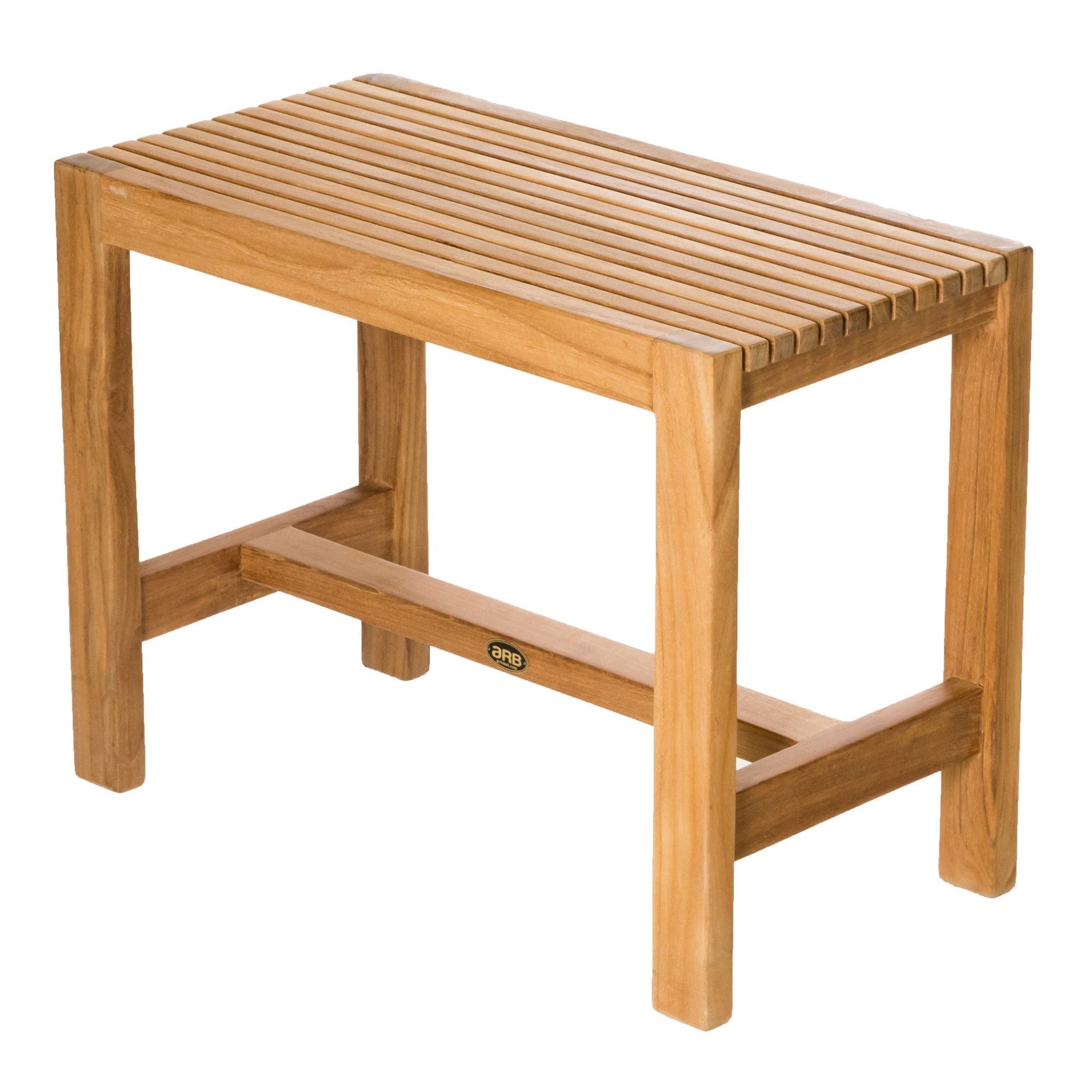 ARB Teak & Specialties, ARB Teak & Specialties Fiji 24" Solid Teak Wood Shower Bench