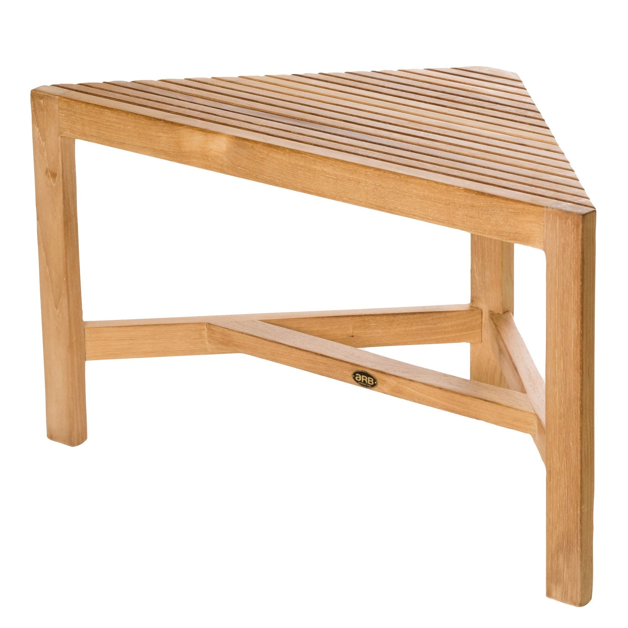 ARB Teak & Specialties, ARB Teak & Specialties Fiji 32" Solid Teak Wood Corner Shower Bench